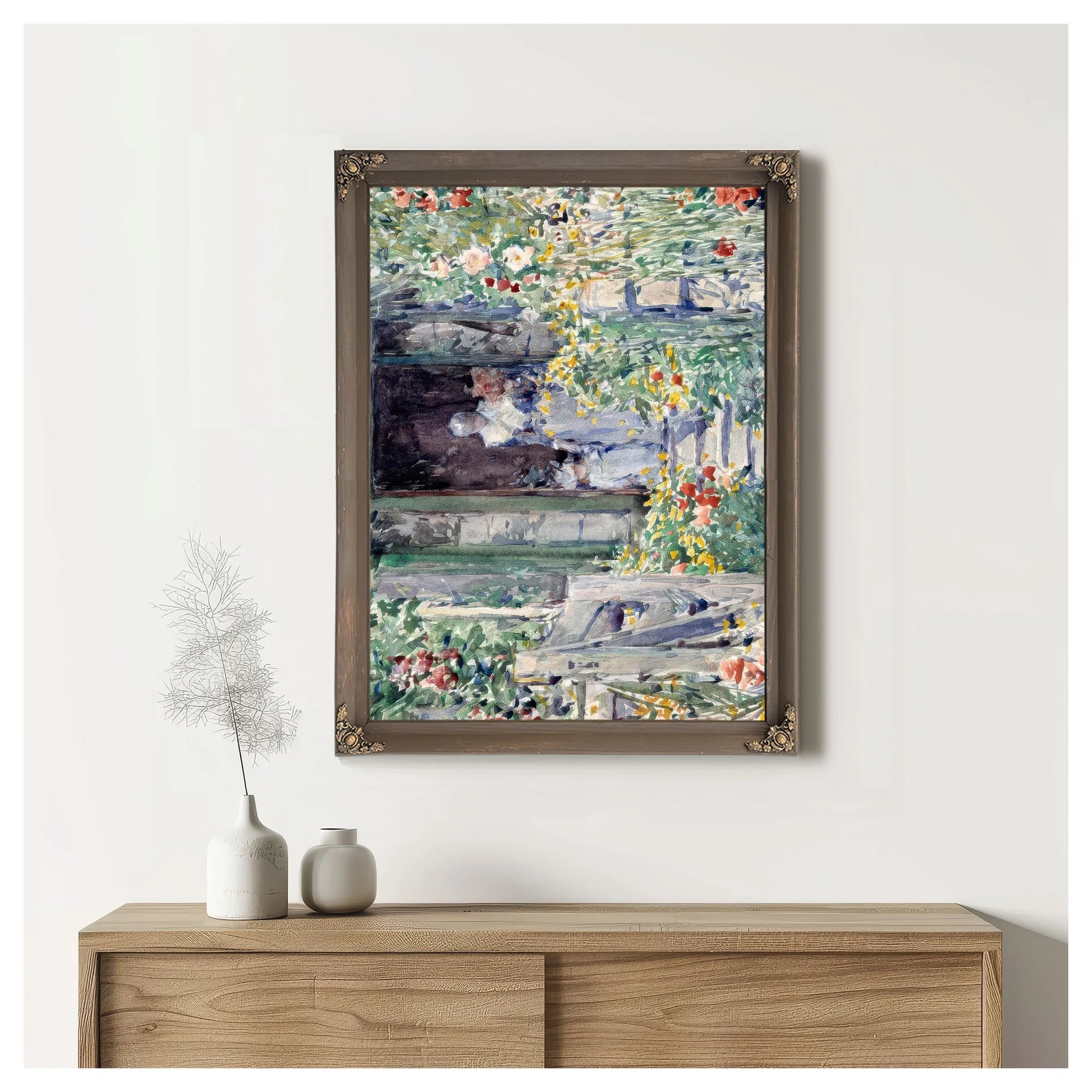 The Garden In Its Glory by Childe Hassam Fine Art Print