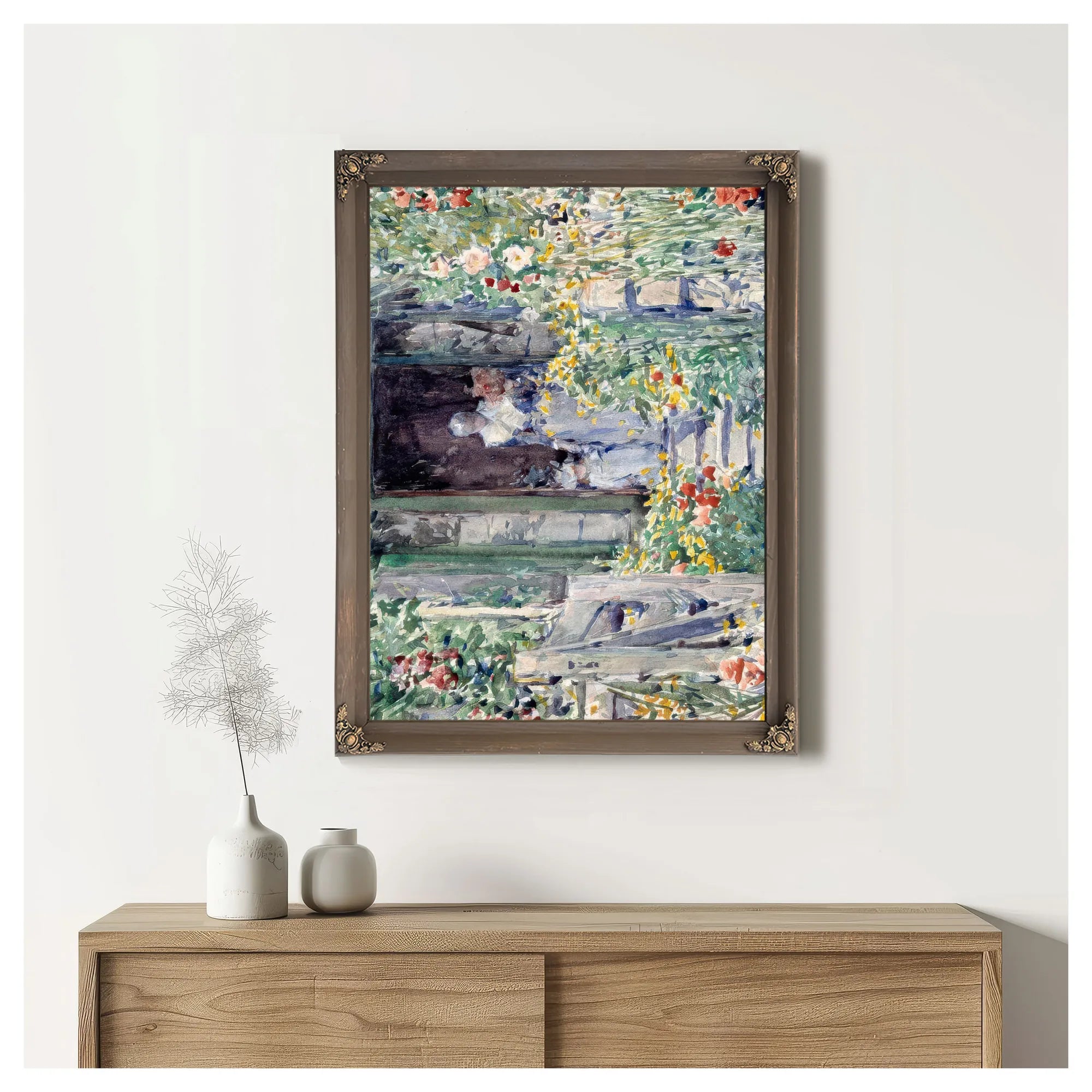 The Garden In Its Glory by Childe Hassam Fine Art Print