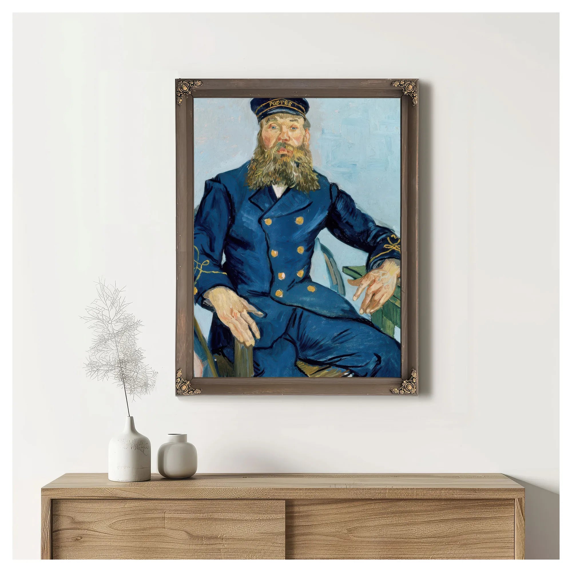 Postman Joseph Roulin By Vincent Van Gogh Fine Art Print