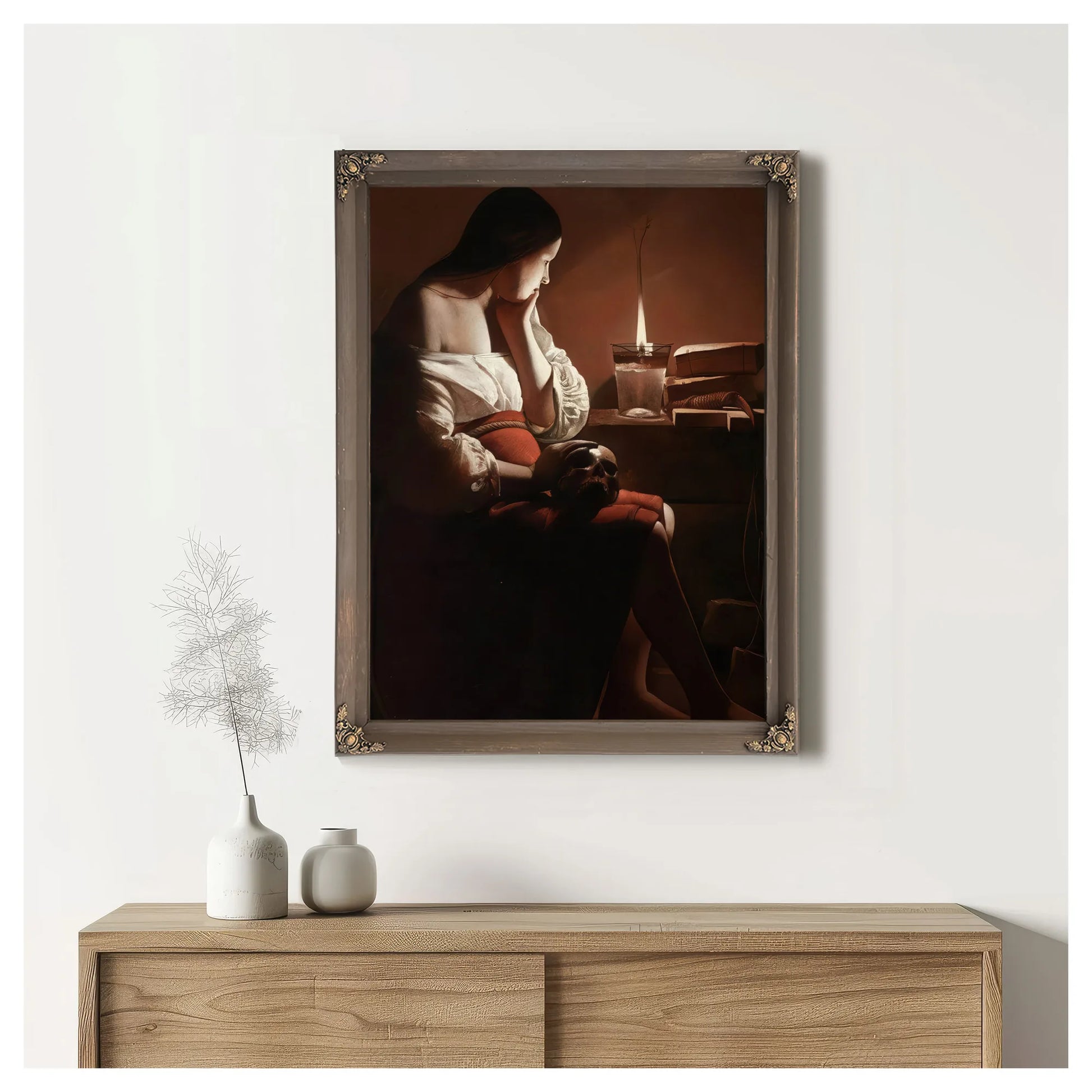 The Magdalene With The Smoking Flame 1640 By Georges De La Tour Fine Art Print