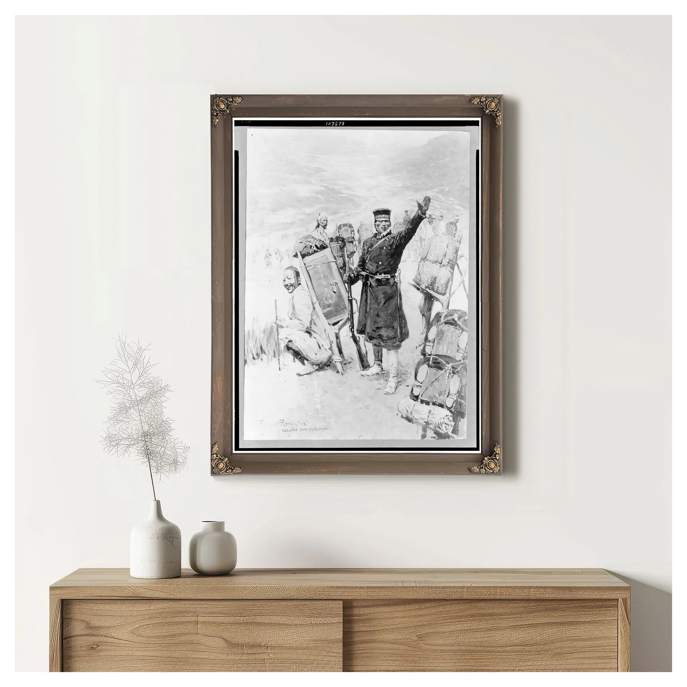 On The March To The Yalu Lccn  by Frederic Remington
