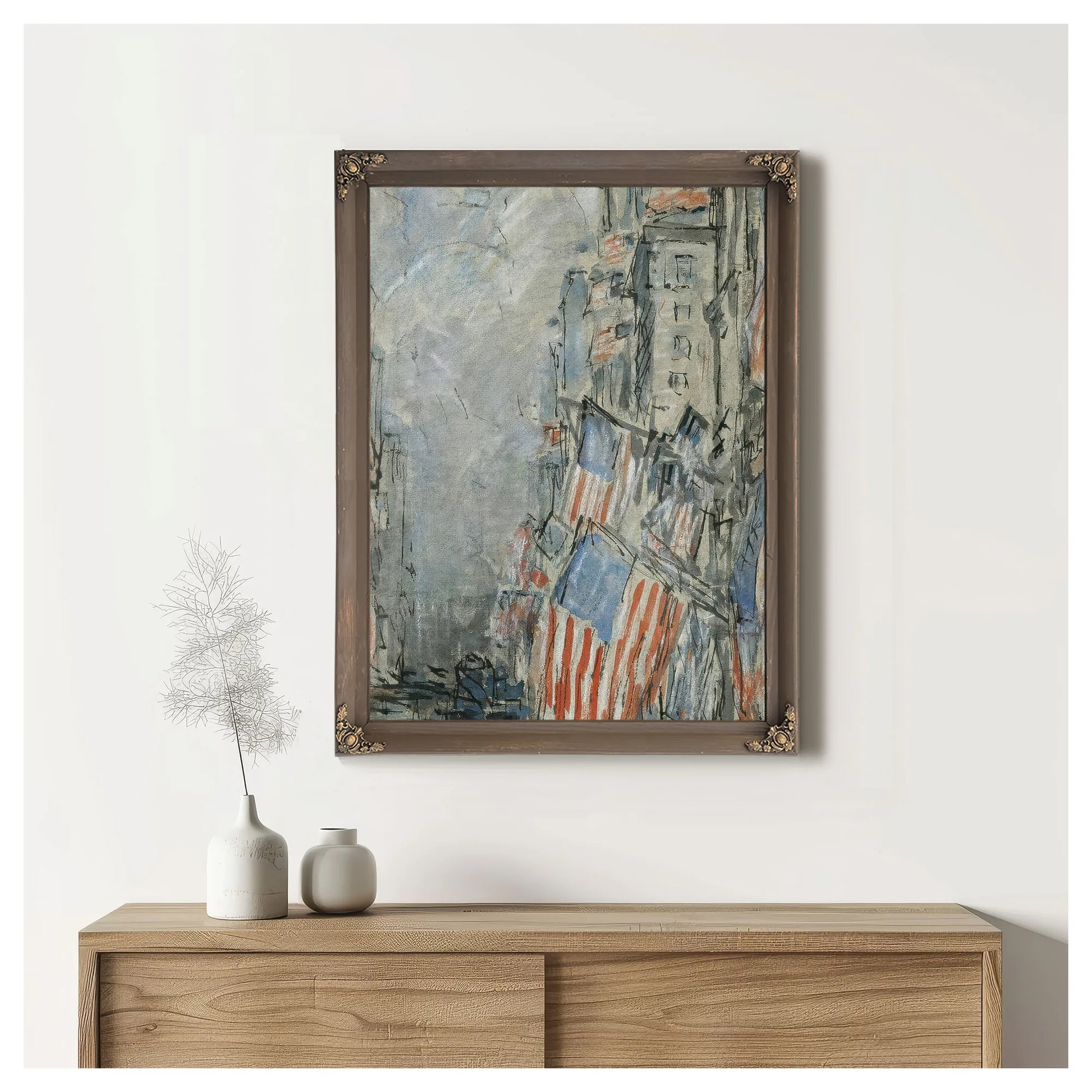 Flag Day, Fifth Avenue, July 4Th 1916 By Childe Hassam Fine Art Print