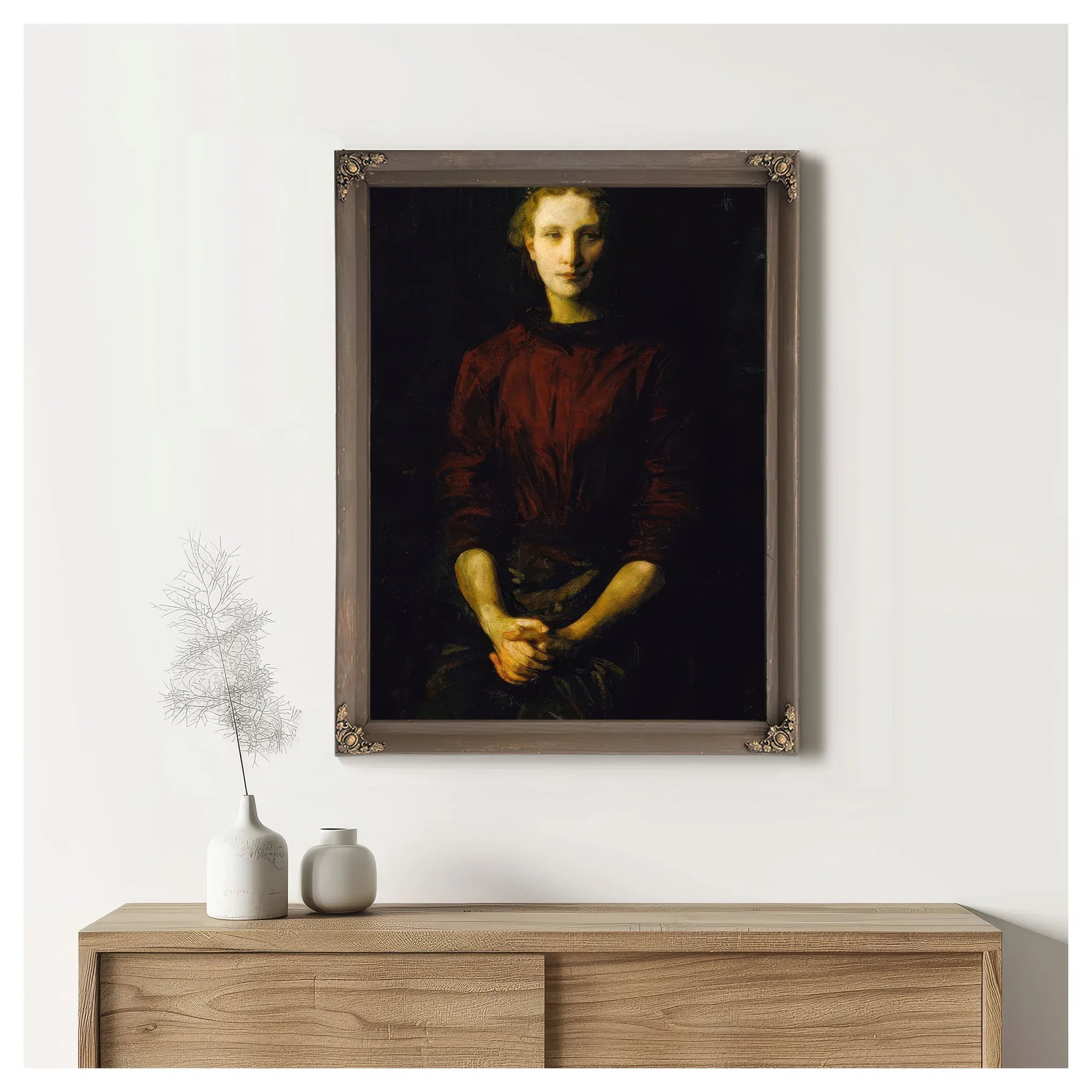 Portrait Of A Lady (Mrs. William B. Cabot) By Abbott Handerson Thayer Fine Art Print