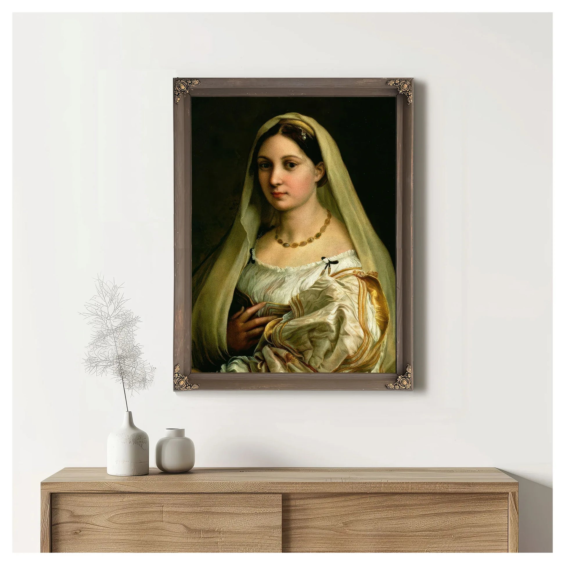 The Veiled Woman Or La Donna Velata By Raphael Fine Art Print