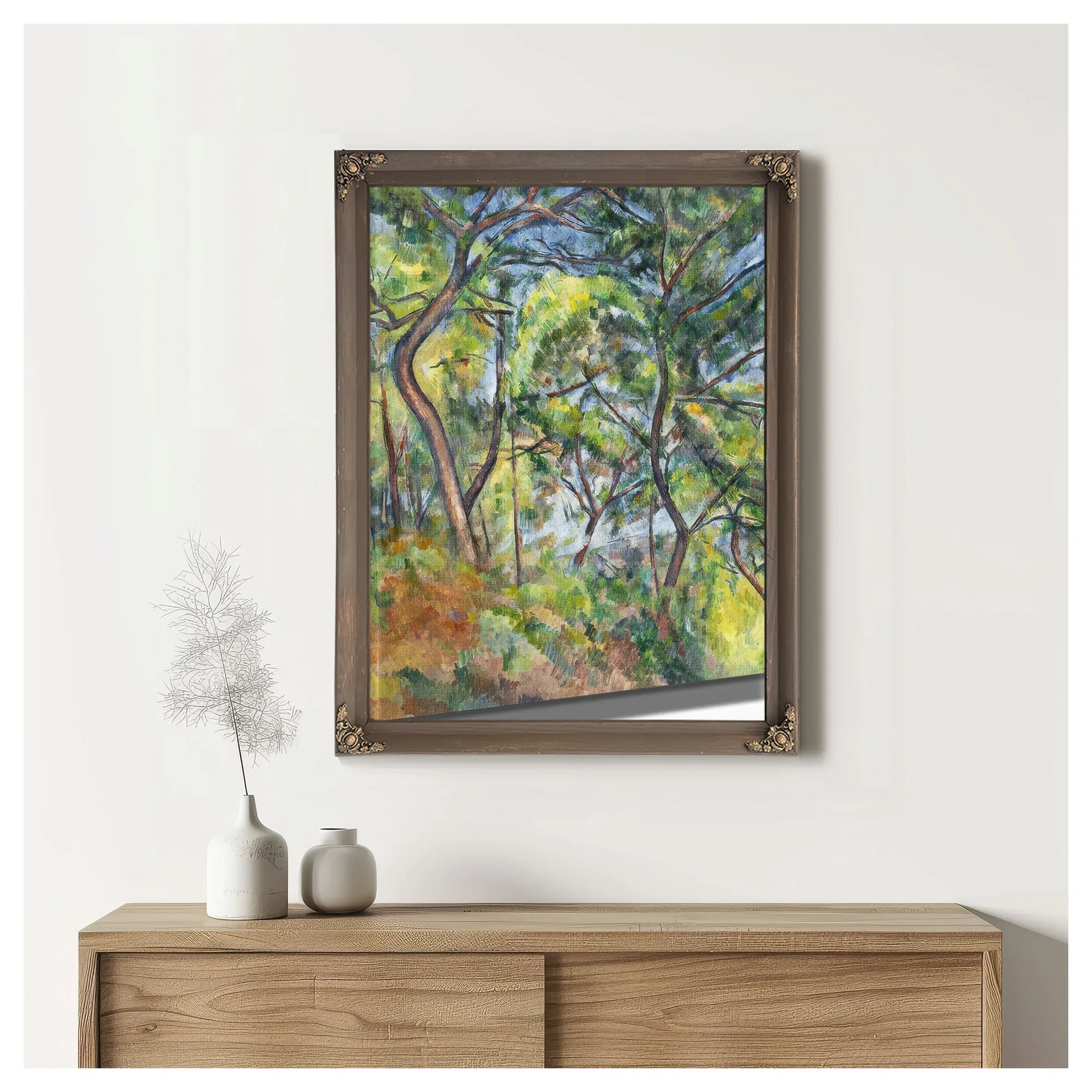 Sous Bois By Paul Cezanne Fine Art Print