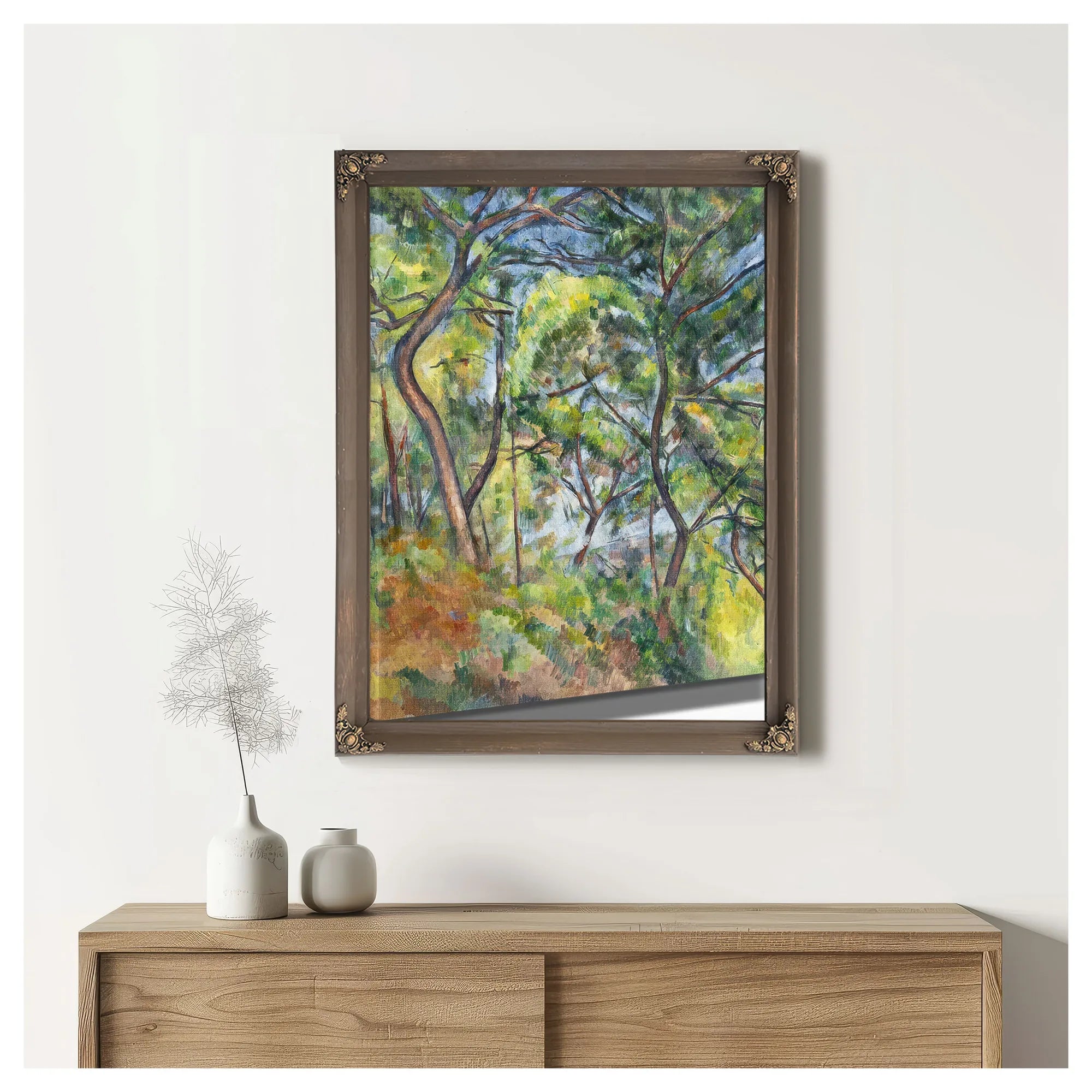 Sous Bois By Paul Cezanne Fine Art Print