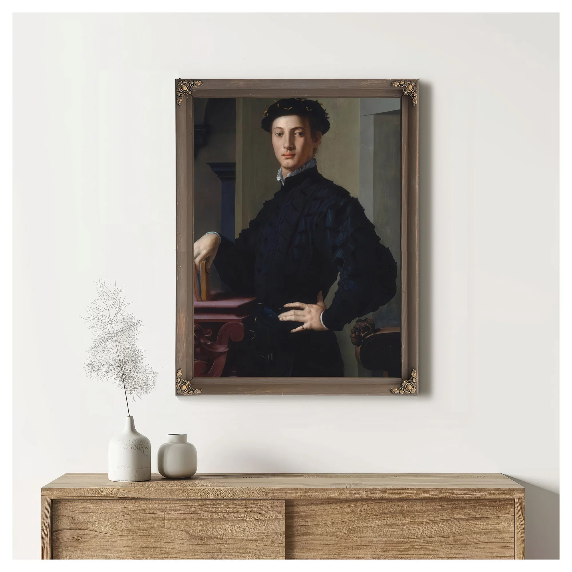 Portrait Of A Young Man 1530 Mannerism 95 6X74 9Cm Met By Agnolo Bronzino Fine Art Print