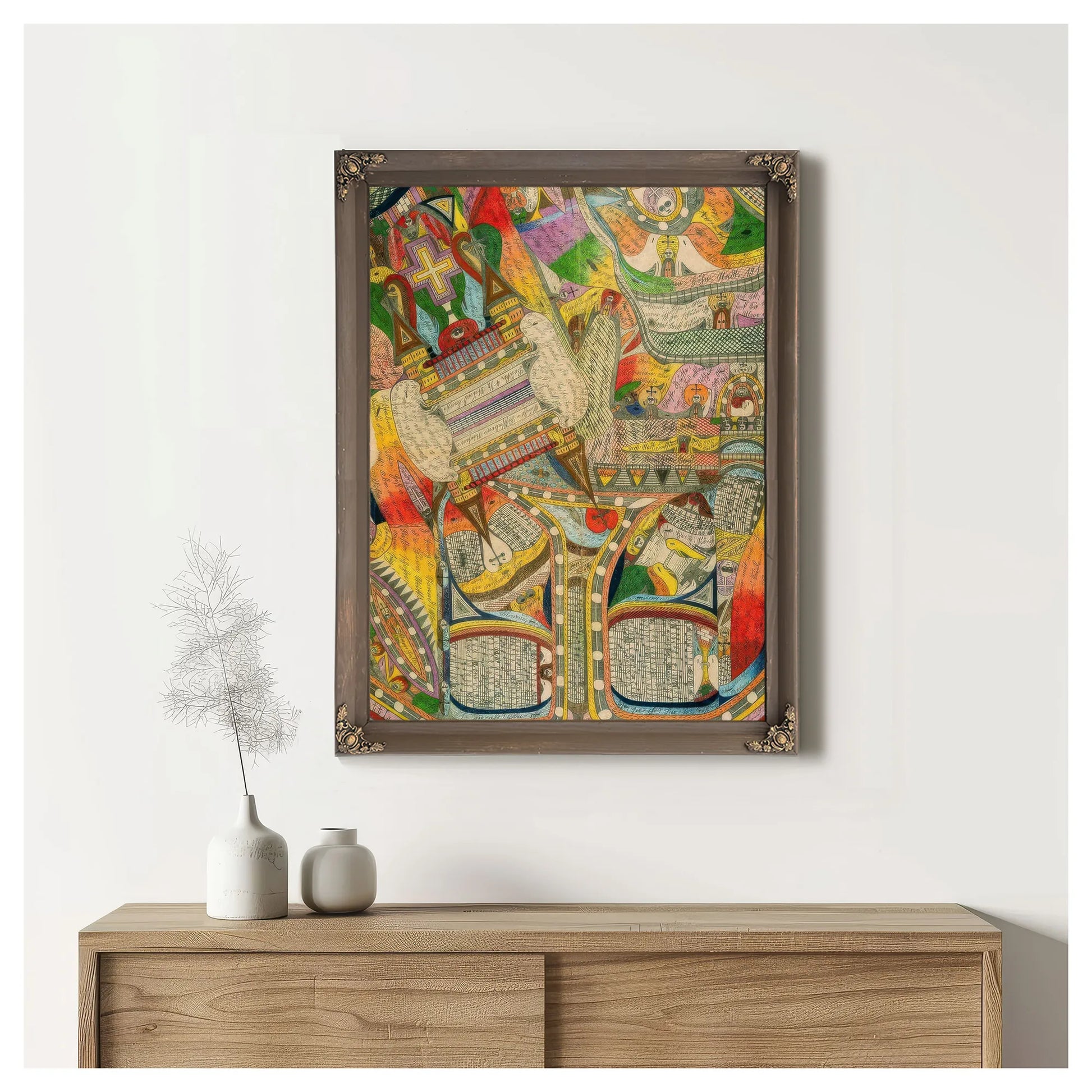 The Atlantic Ocean And The Harbor Of Cradle Beach 1911 By Adolf Wolfli Fine Art Print