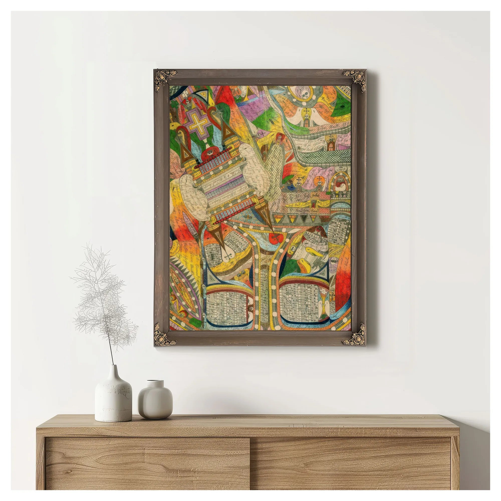 The Atlantic Ocean And The Harbor Of Cradle Beach 1911 By Adolf Wolfli Fine Art Print