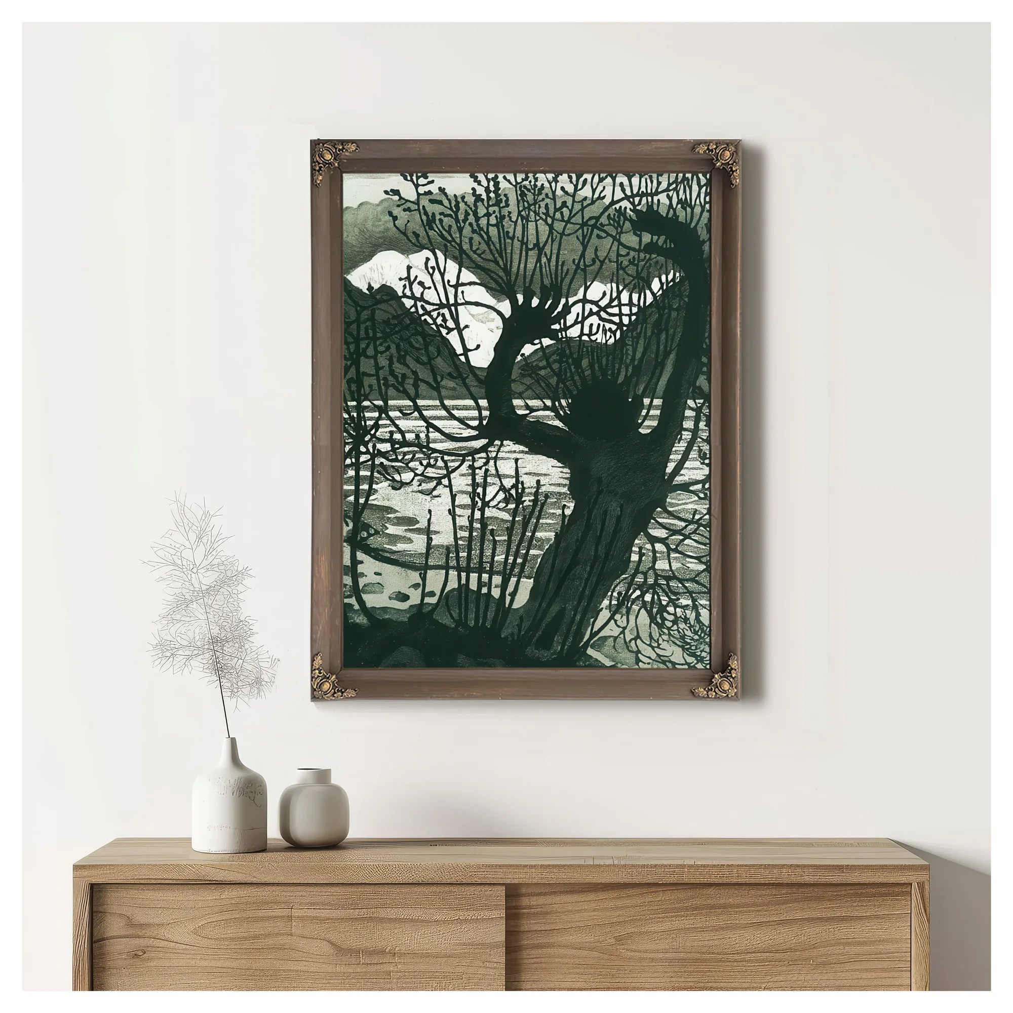 Spring Night And Willow 3 By Nicolai Astrup Fine Art Print