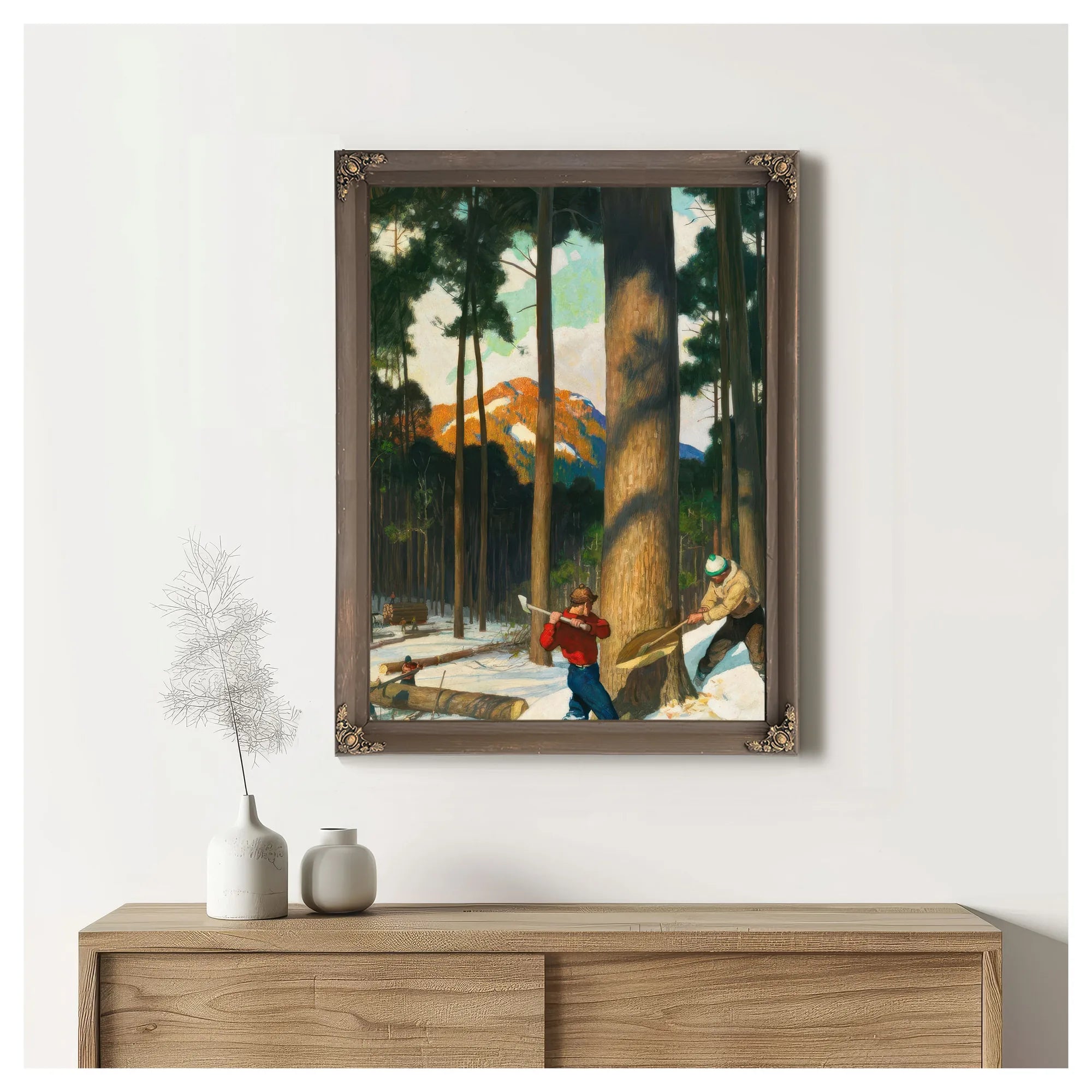 Lumber (2) By NC Wyeth Fine Art Print