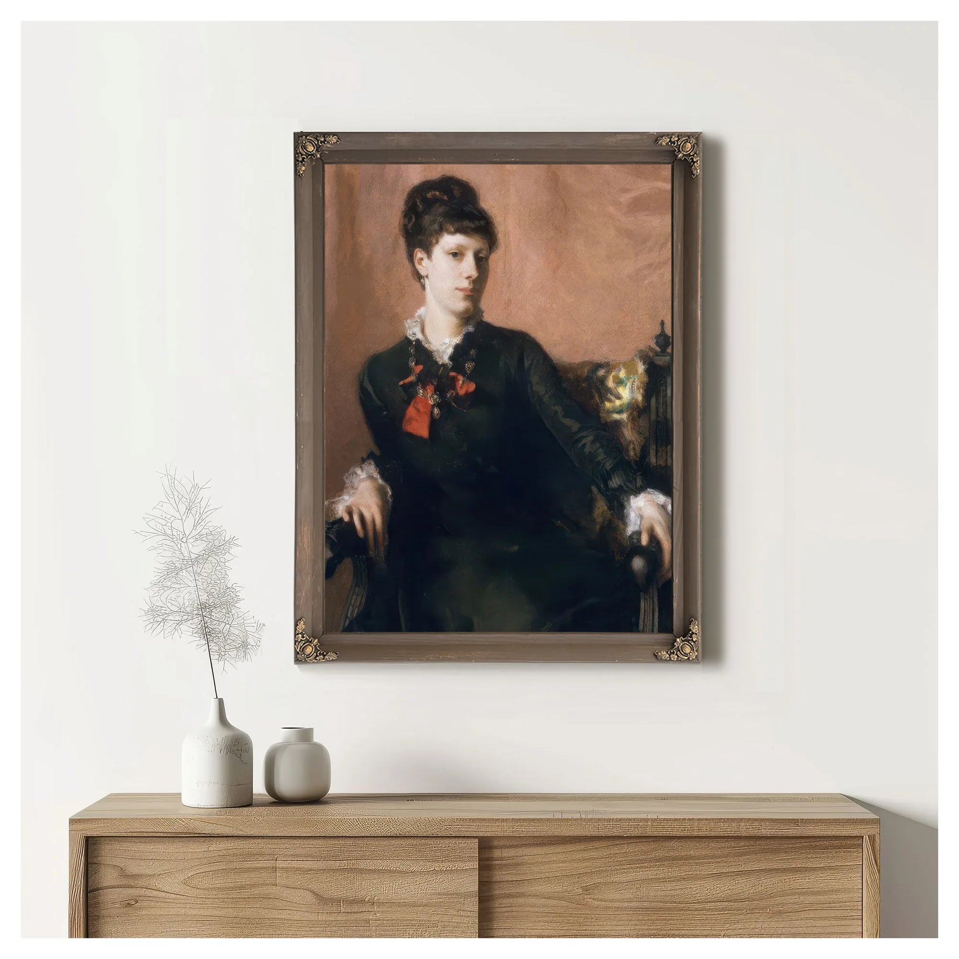 Portrait Of Frances Sherborne Ridley Watts By John Singer Sargent Fine Art Print