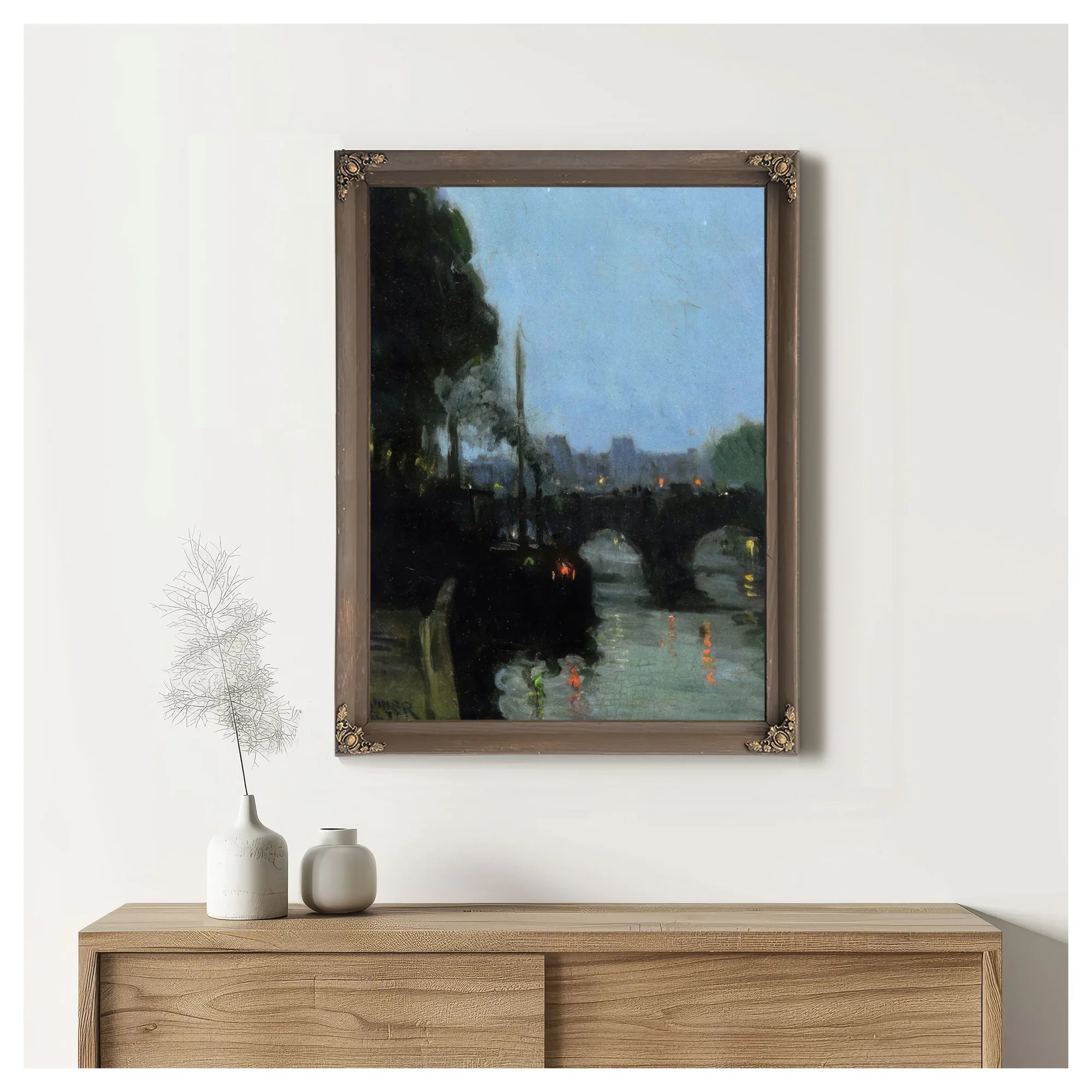 The Seine Evening By Henry Ossawa Tanner Fine Art Print