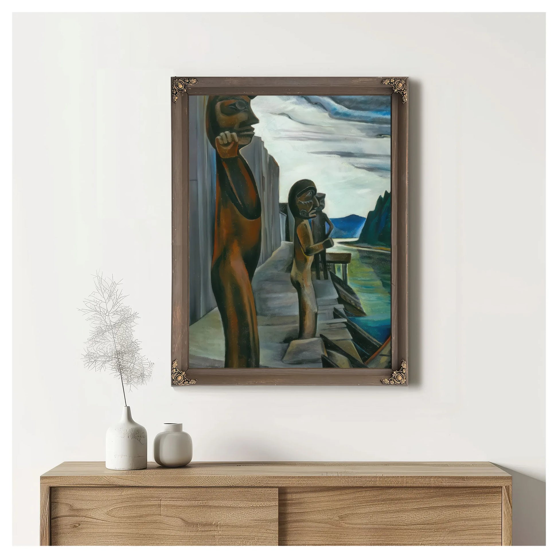 Bluden Harbour By Emily Carr Fine Art Print