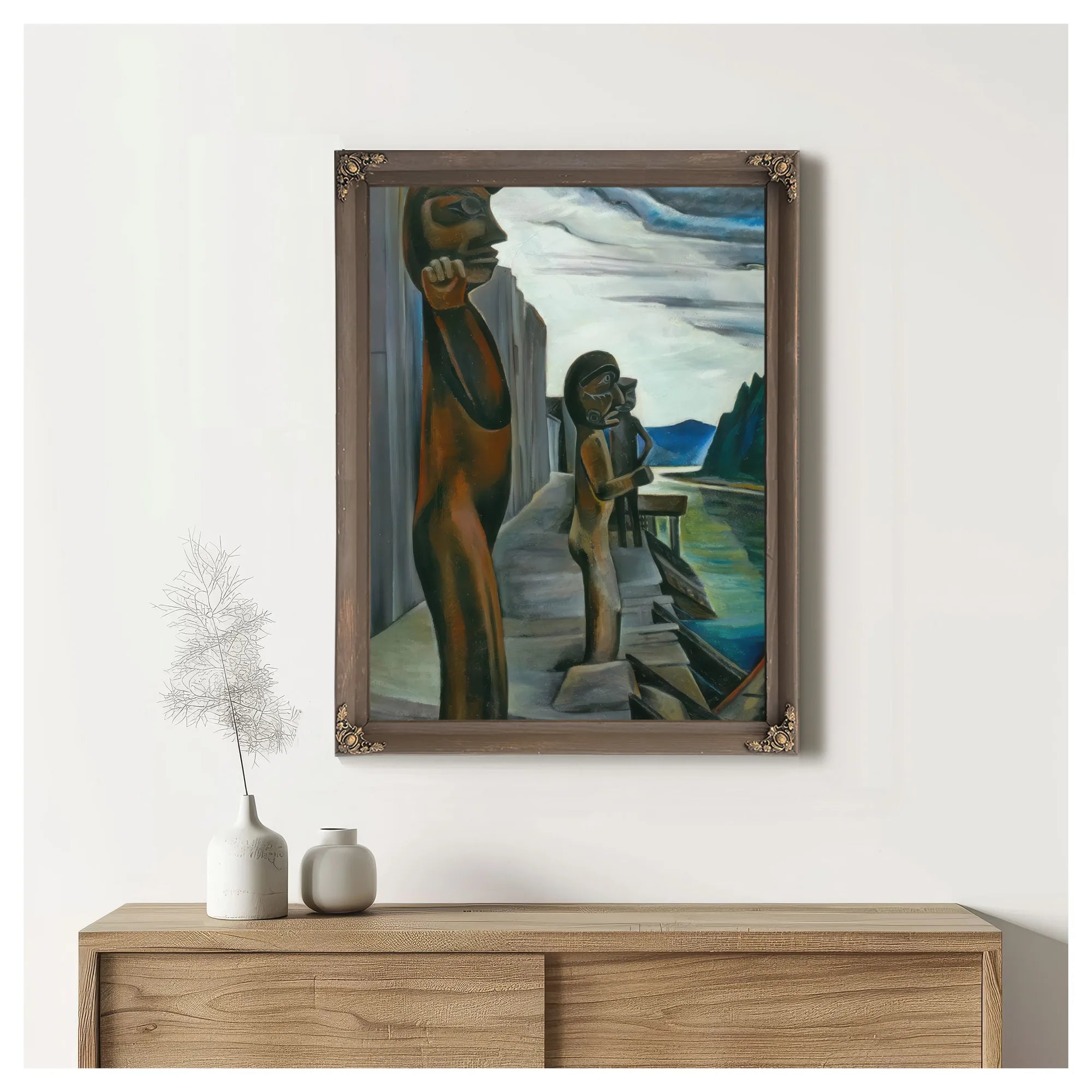 Bluden Harbour By Emily Carr Fine Art Print