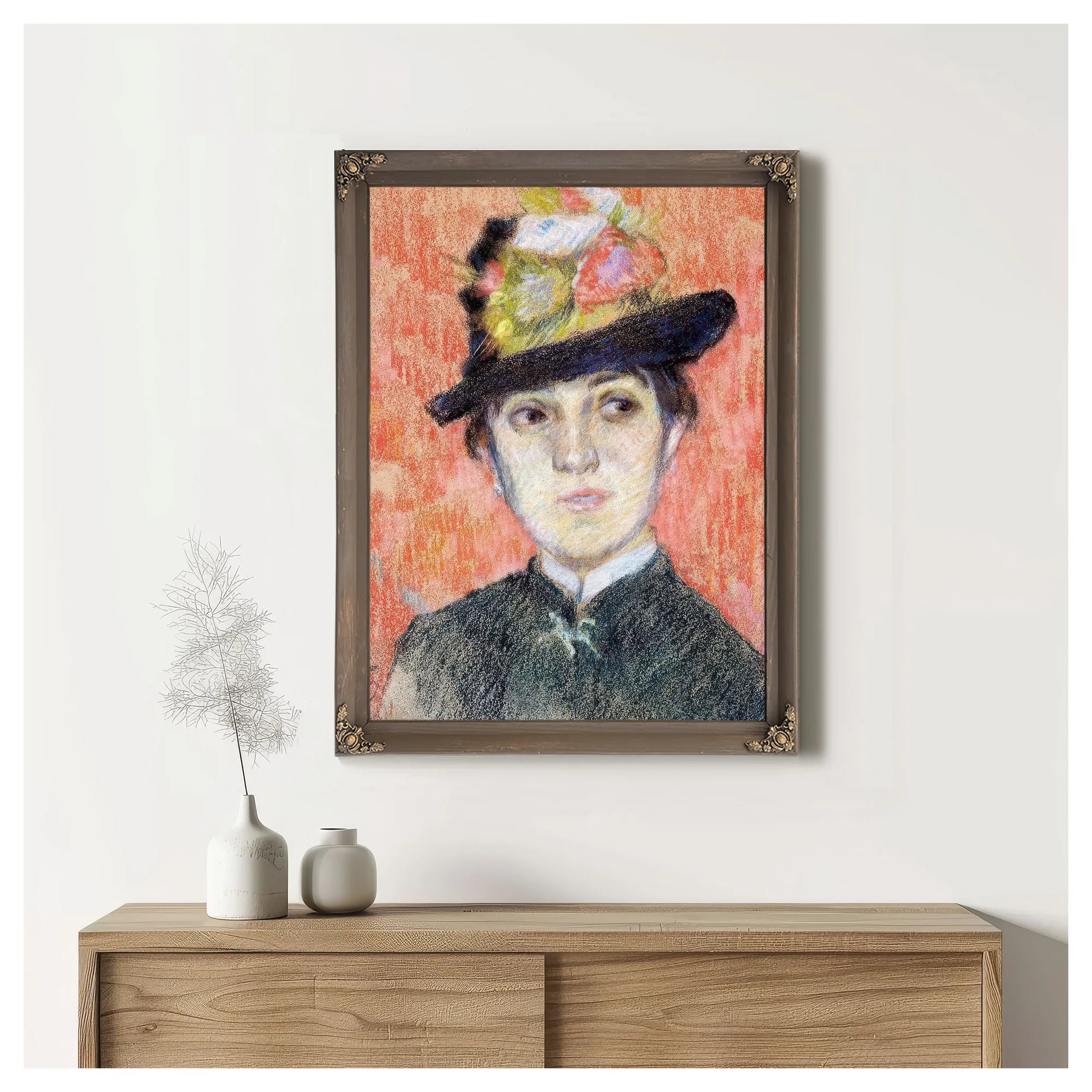 Portrait Of Mademoiselle Manthey By Paul Gauguin Fine Art Print