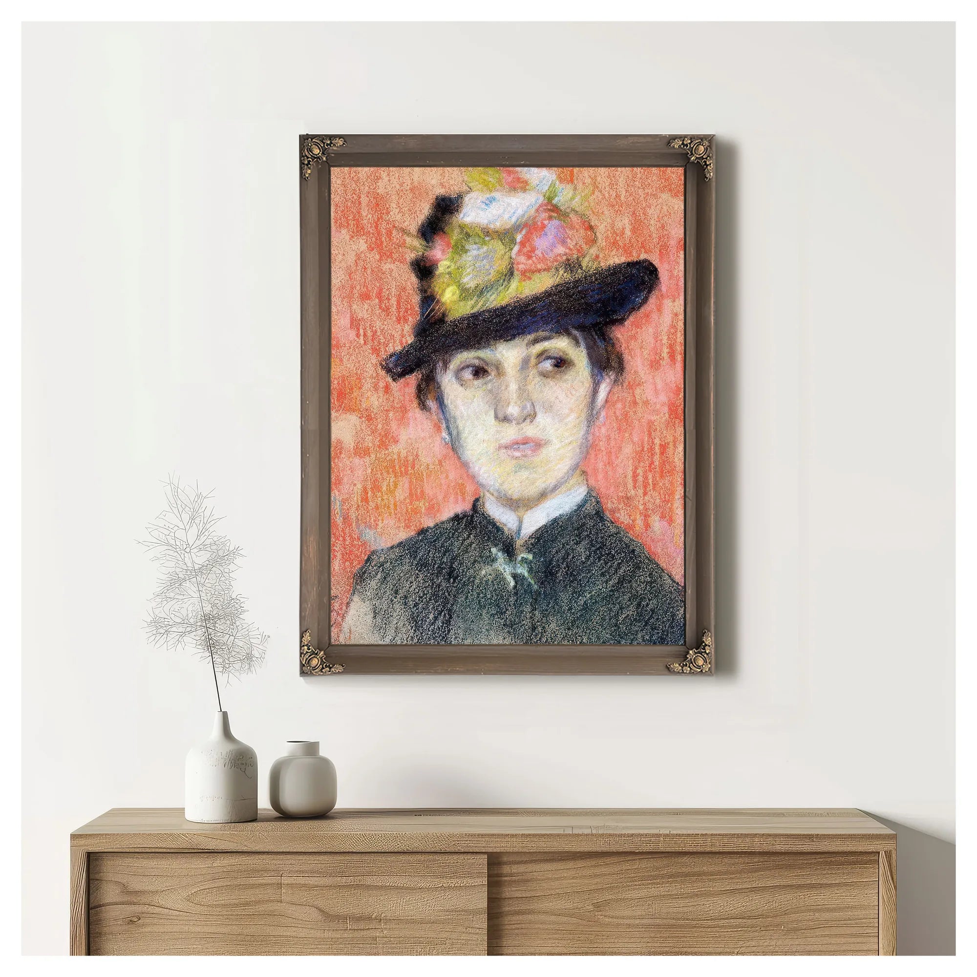 Portrait Of Mademoiselle Manthey By Paul Gauguin Fine Art Print