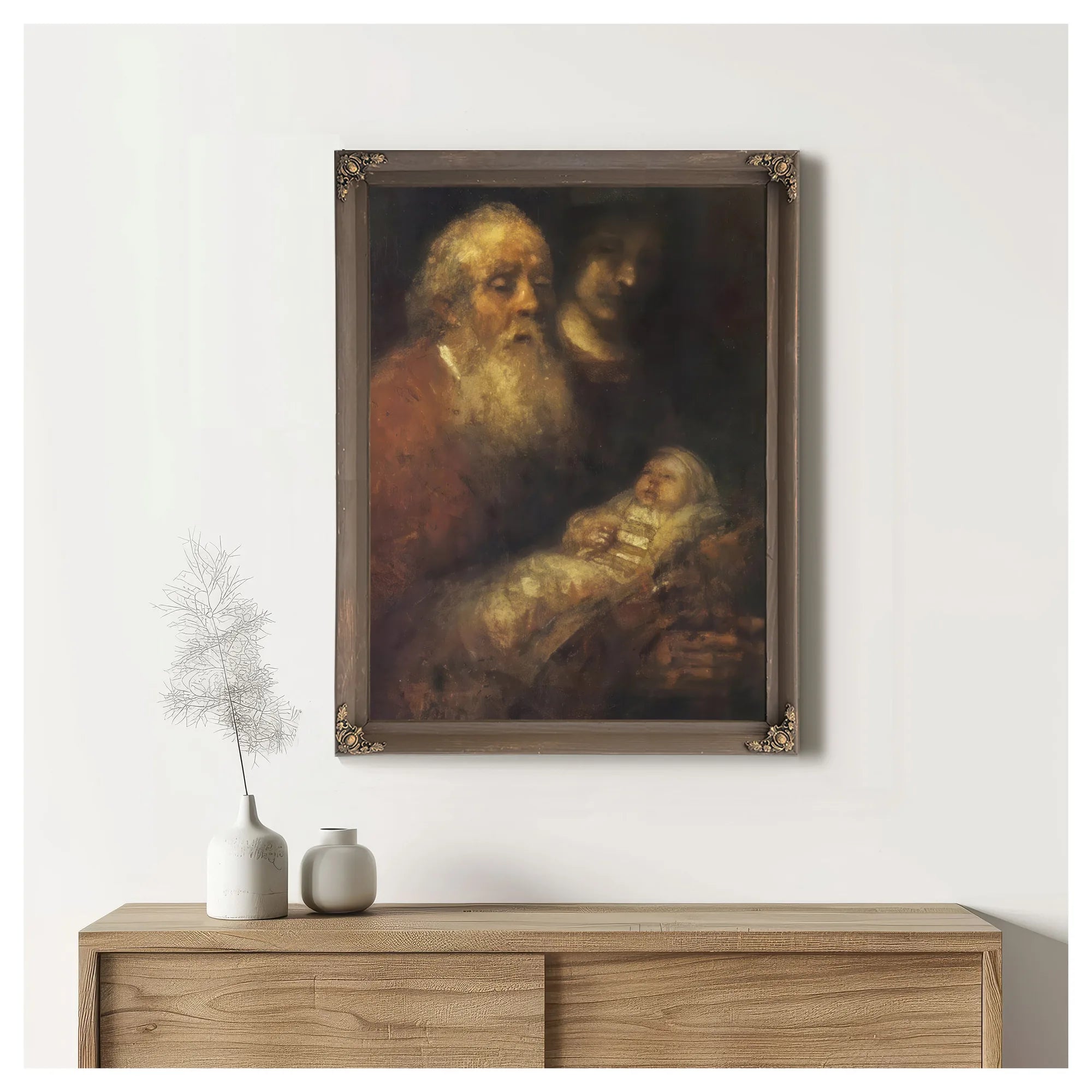 The Mystery Of The Revealed Form The Jewish Bride By Rembrandt Fine Art Print