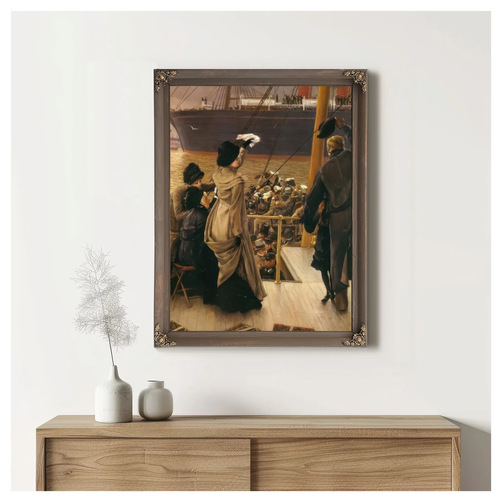 Goodbye On The Mersey By James Tissot Fine Art Print
