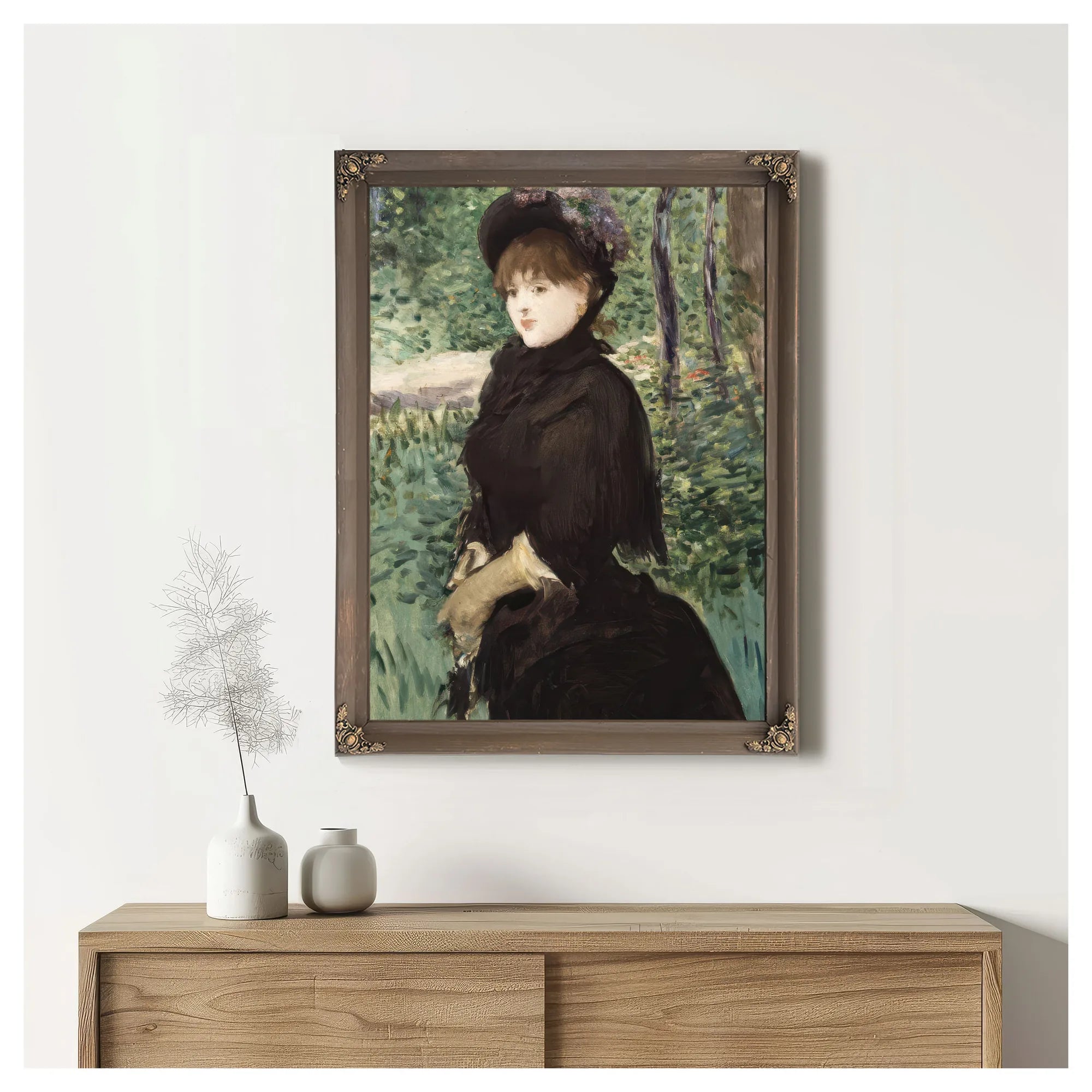 The Walk By Edouard Manet Fine Art Print