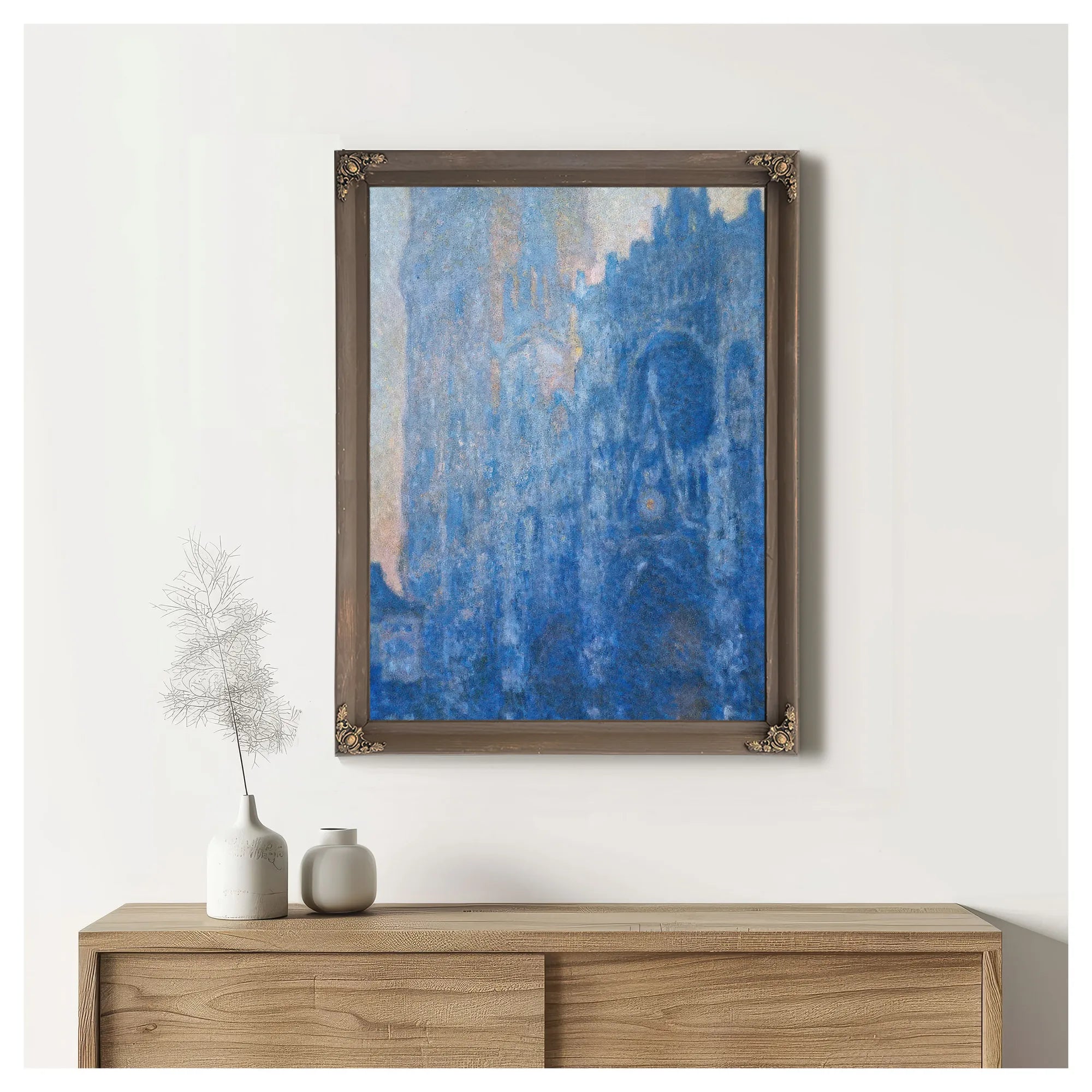 Rouen Cathedral Facade And Tour D'albane (Morning Effect) By Claude Monet Fine Art Print