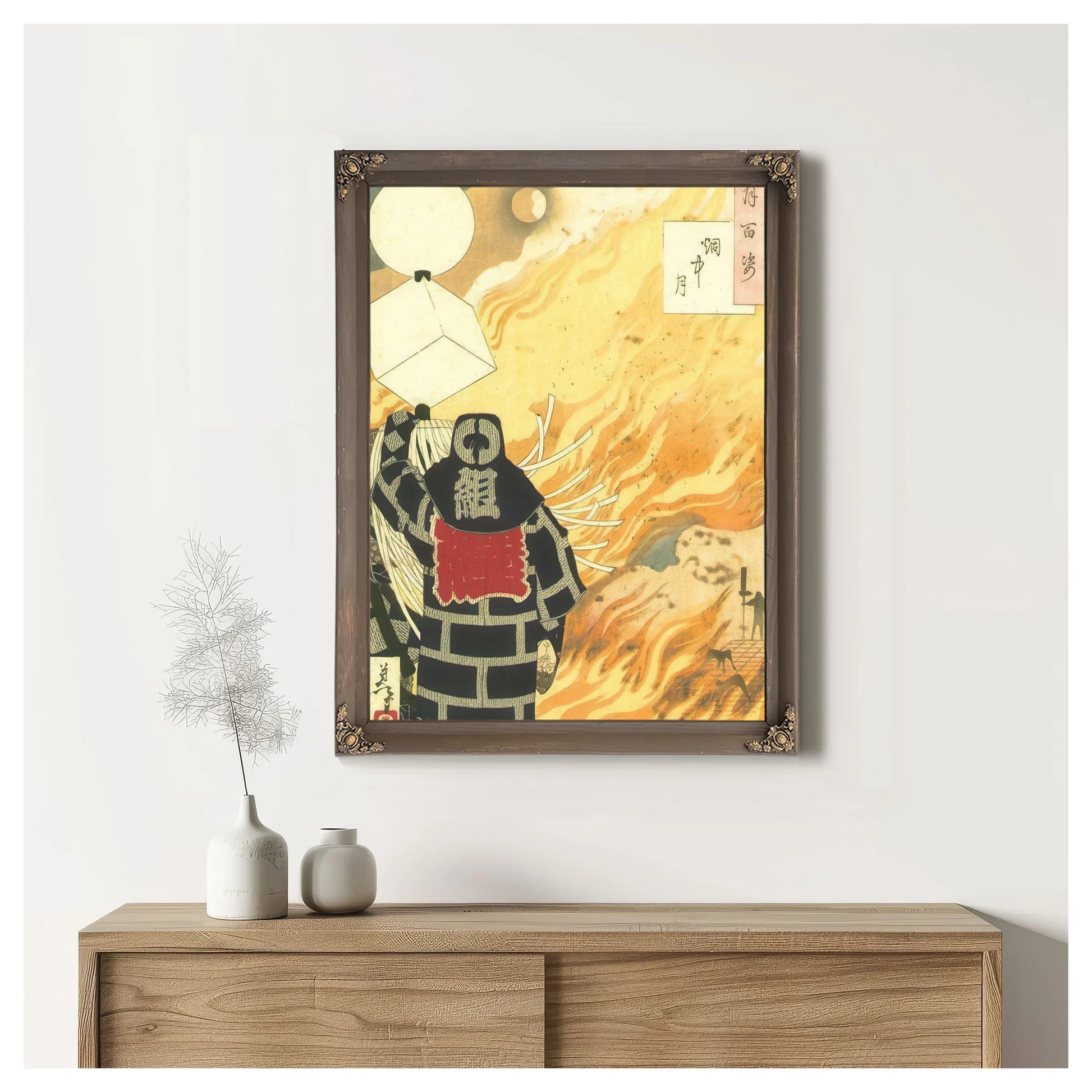 Moon And Smoke Tsuki Hyakushi 22 1886 By Tsukioka Yoshitoshi Fine Art Print