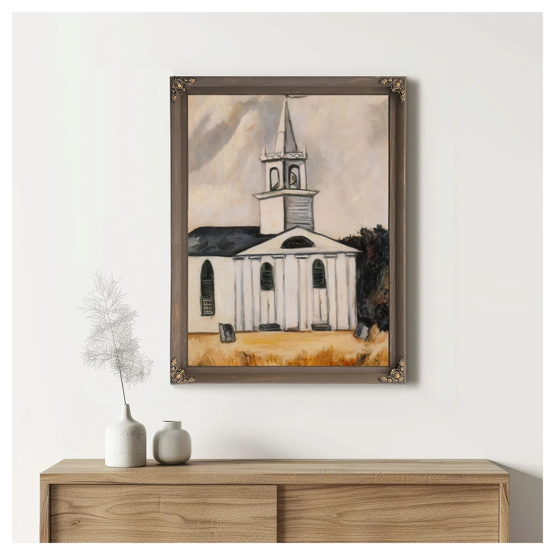 Church At Head Tide No 2 By Marsden Hartley Fine Art Print