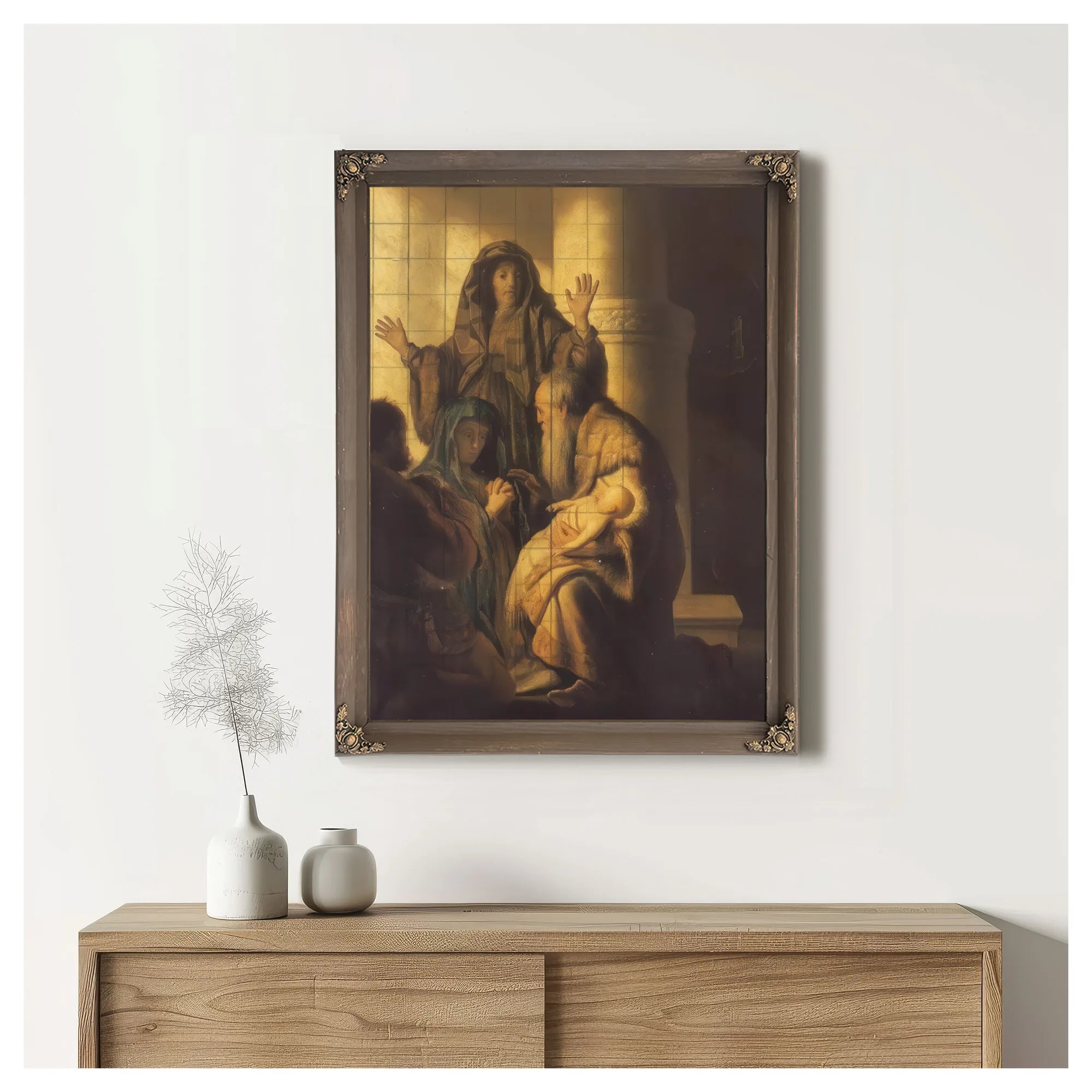 The Presentation Of Jesus In The Temple By Rembrandt Fine Art Print