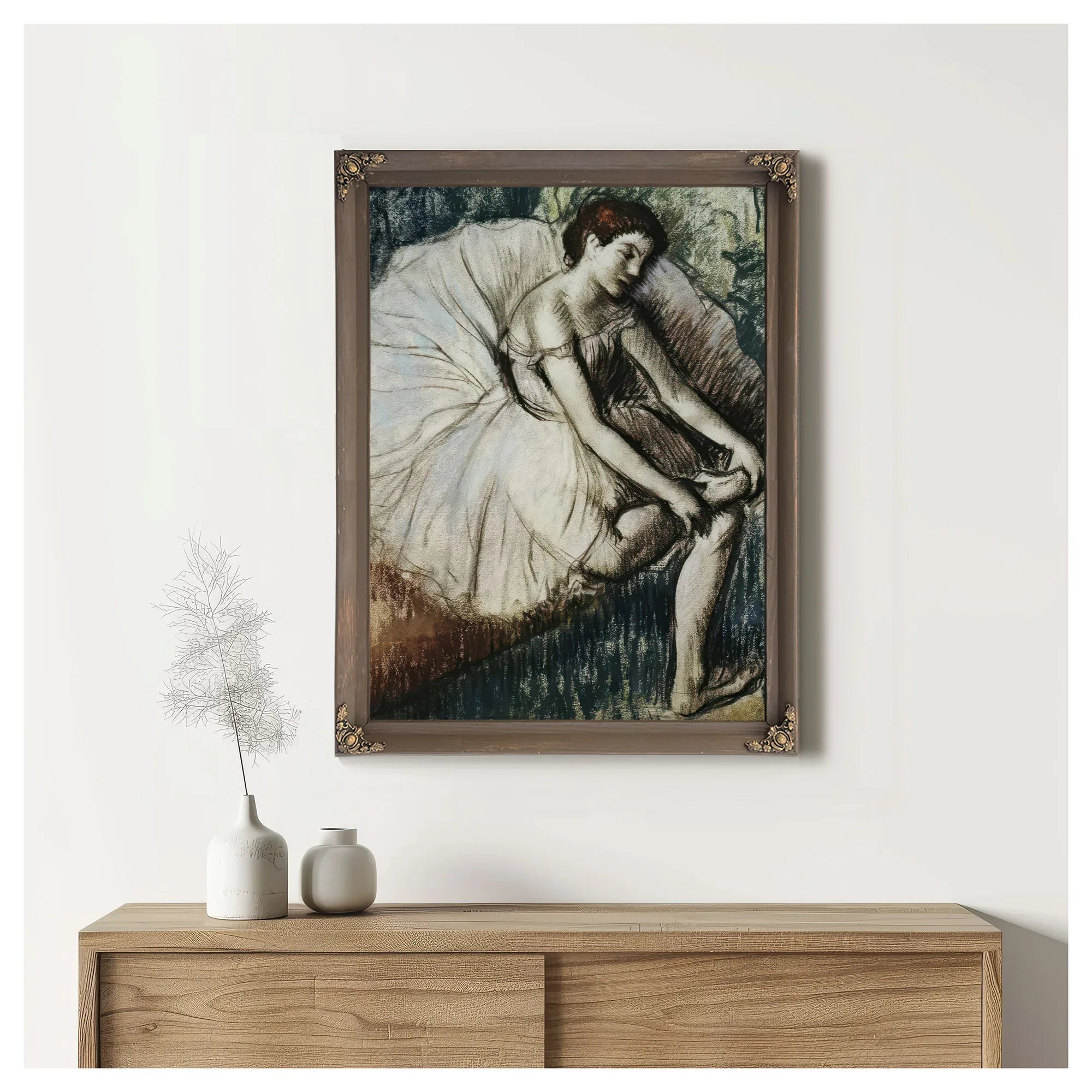 Tired Dancer By Edgar Degas Fine Art Print