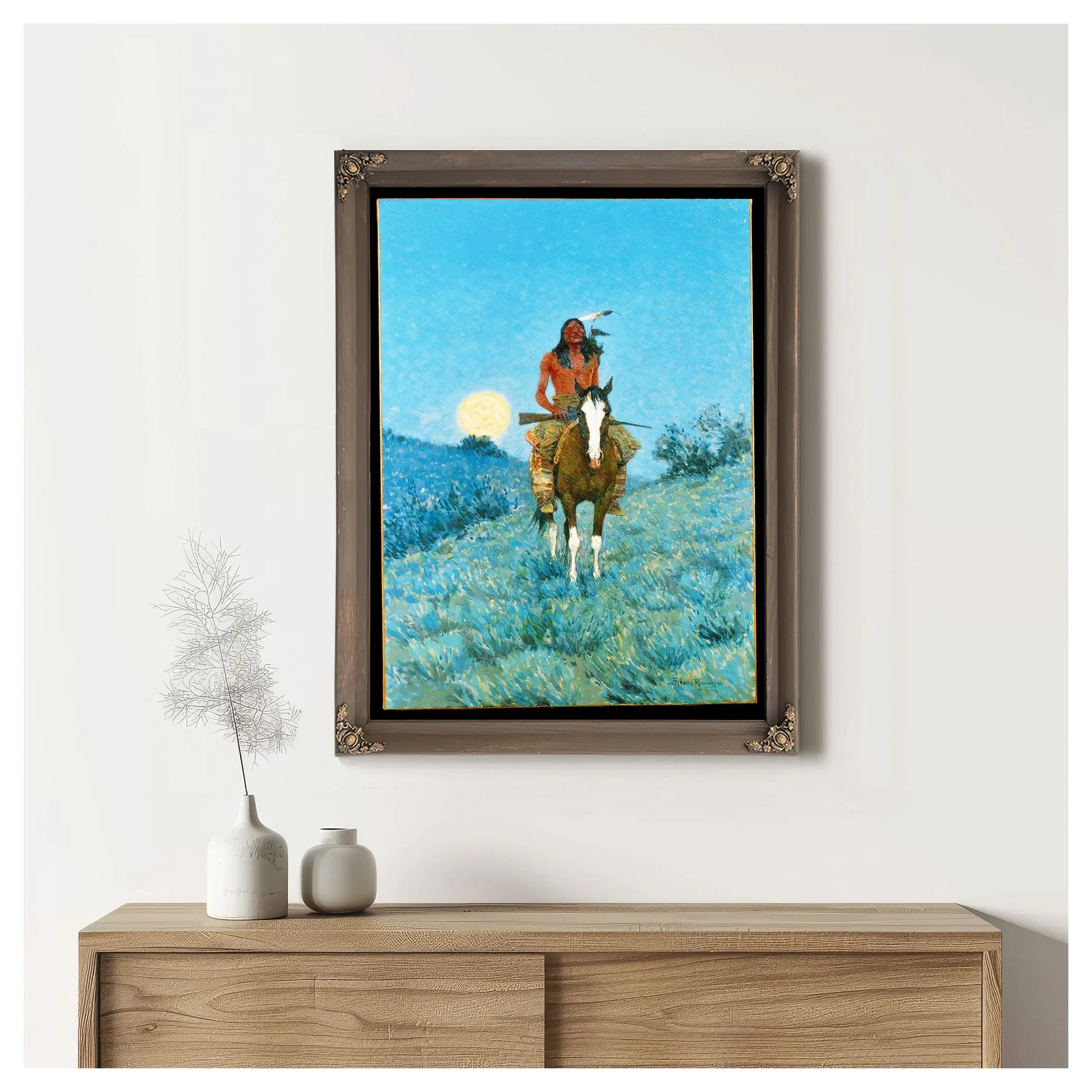 Frederic Sackrider Remington The Outlier G by Frederic Remington
