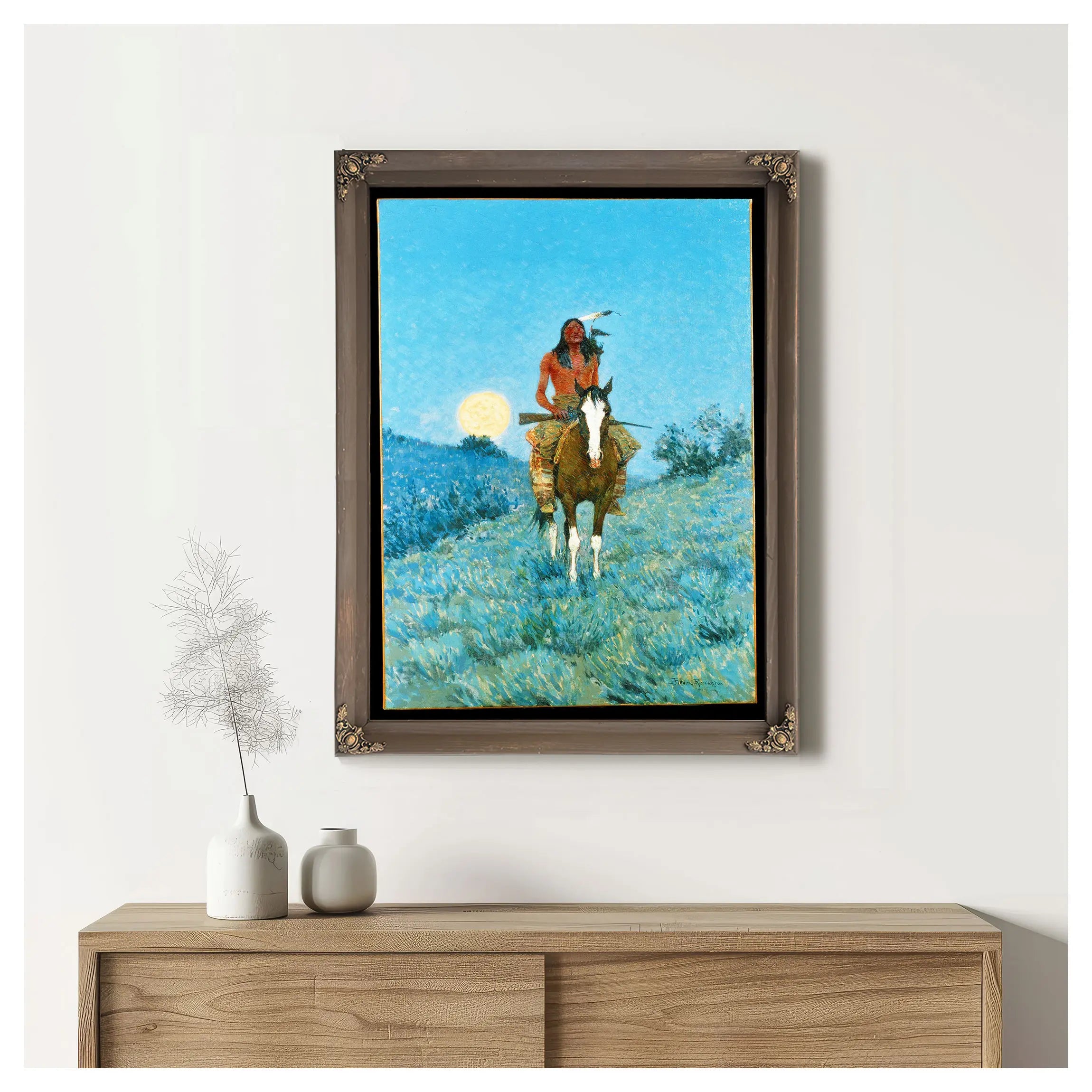 Frederic Sackrider Remington The Outlier G by Frederic Remington