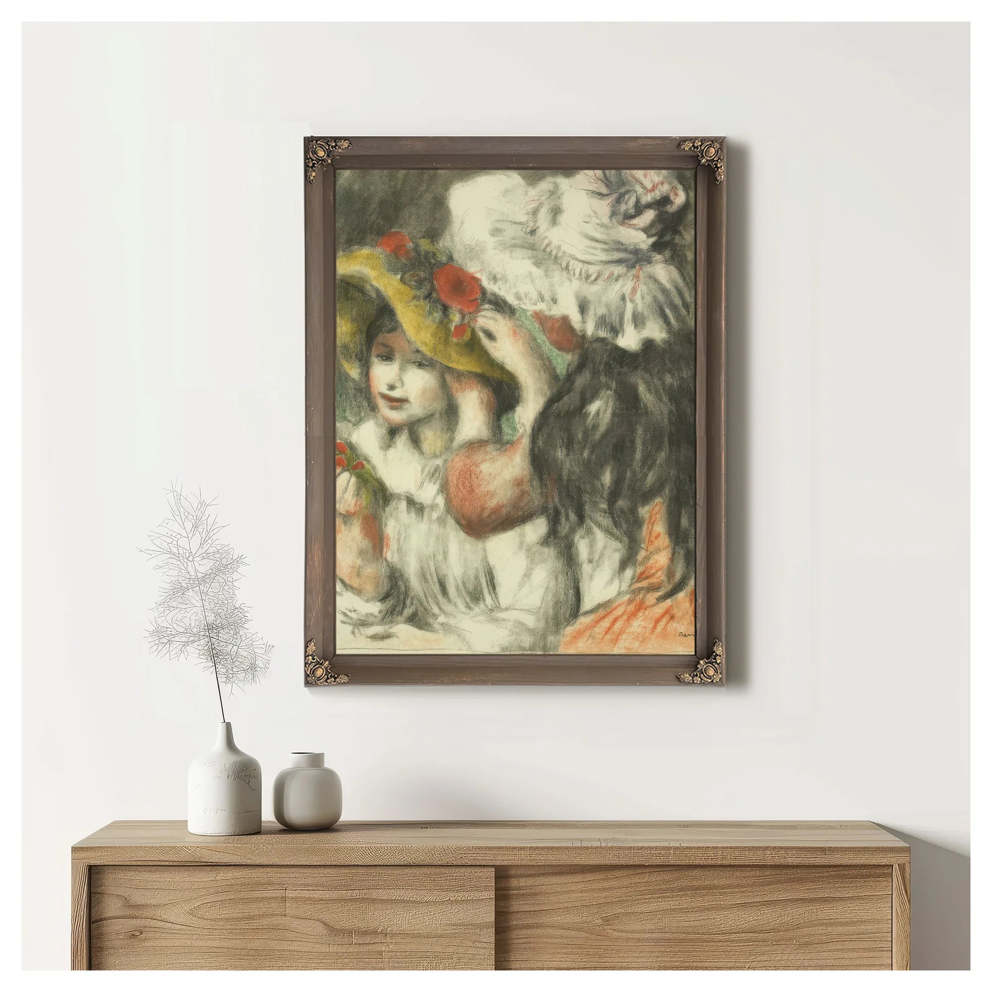 Le Chapeau Epingle 1 By Pierre Auguste Renoir Fine Art Print