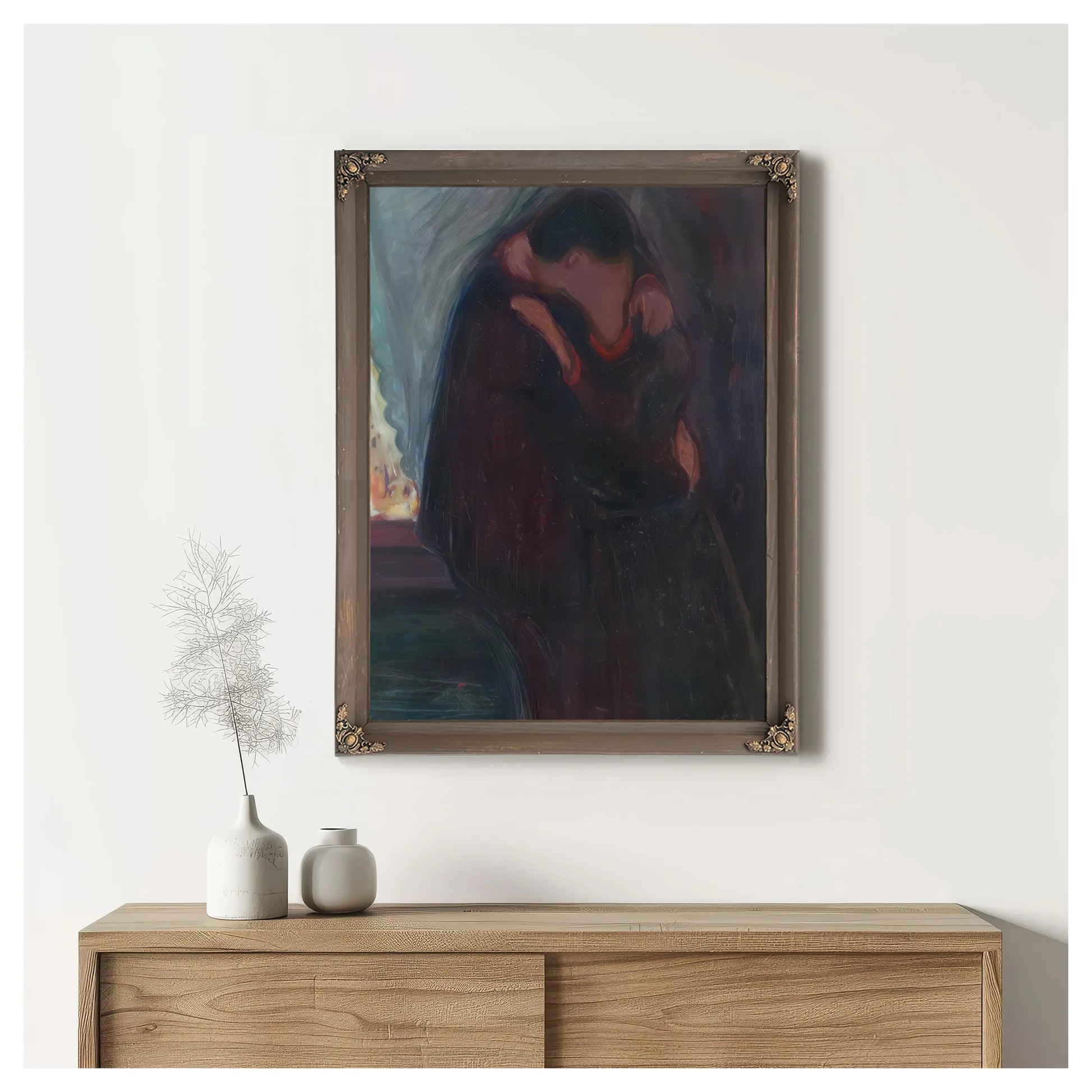 The Kiss 1897 By Edvard Munch Fine Art Print
