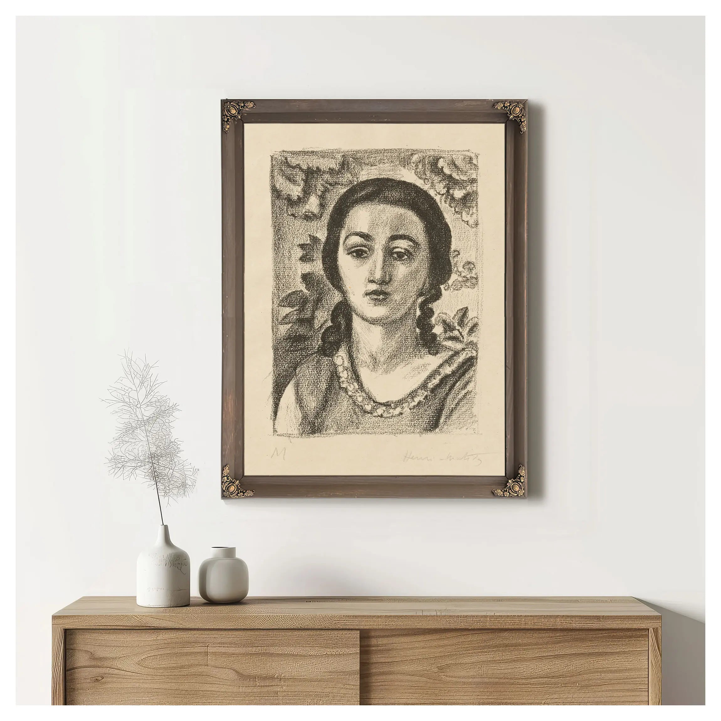 Jeune Femme Au Collier De Perles by Henri Matisse