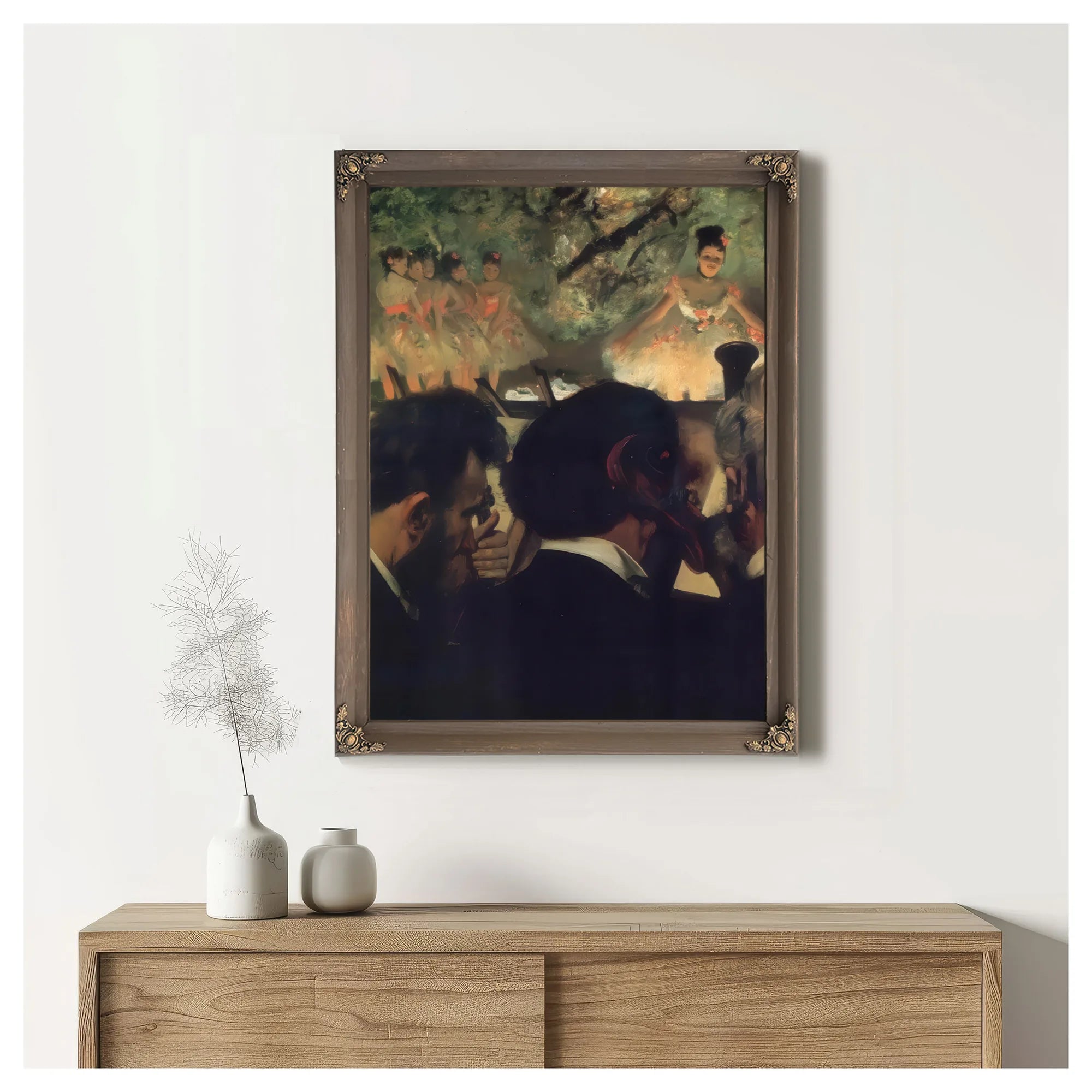 Musicians In The Orchestra By Edgar Degas Fine Art Print