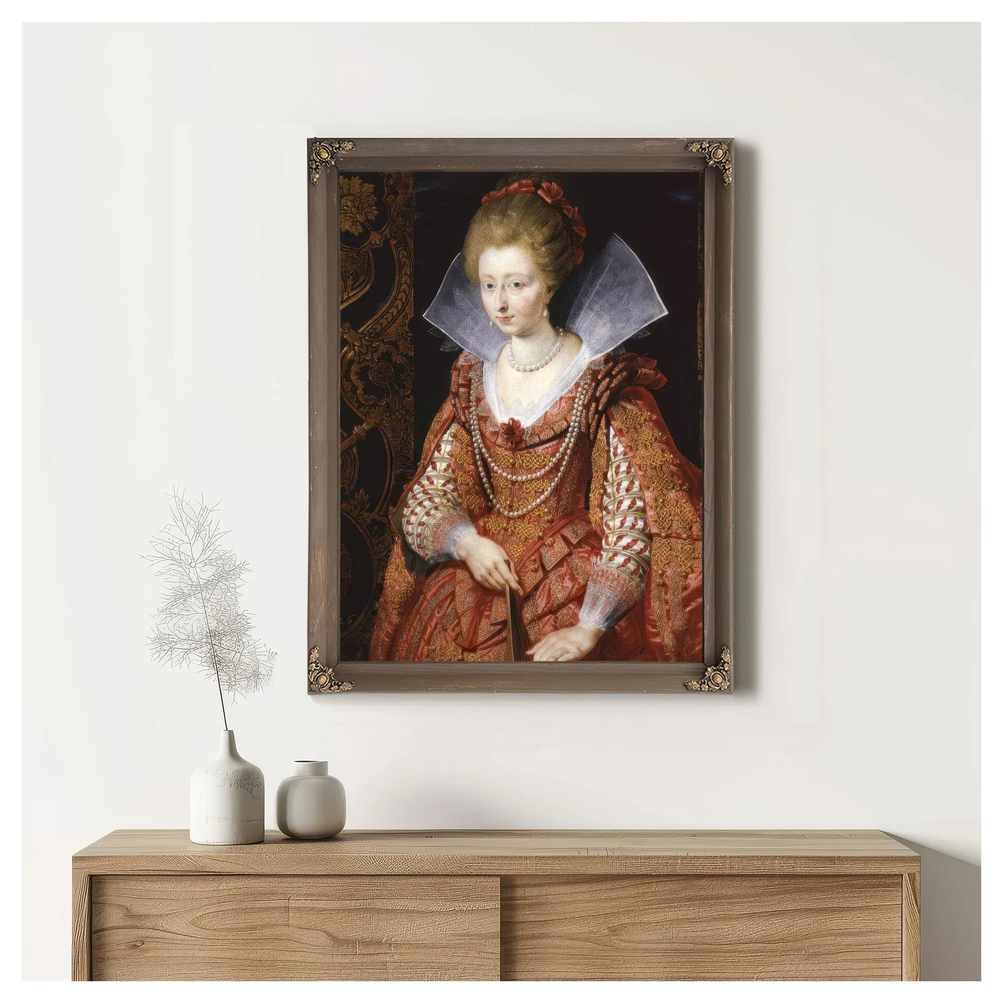 Portrait Of Charlotte Marguerite De Montmorency Princess Of Conde By Peter Paul Rubens Fine Art Print