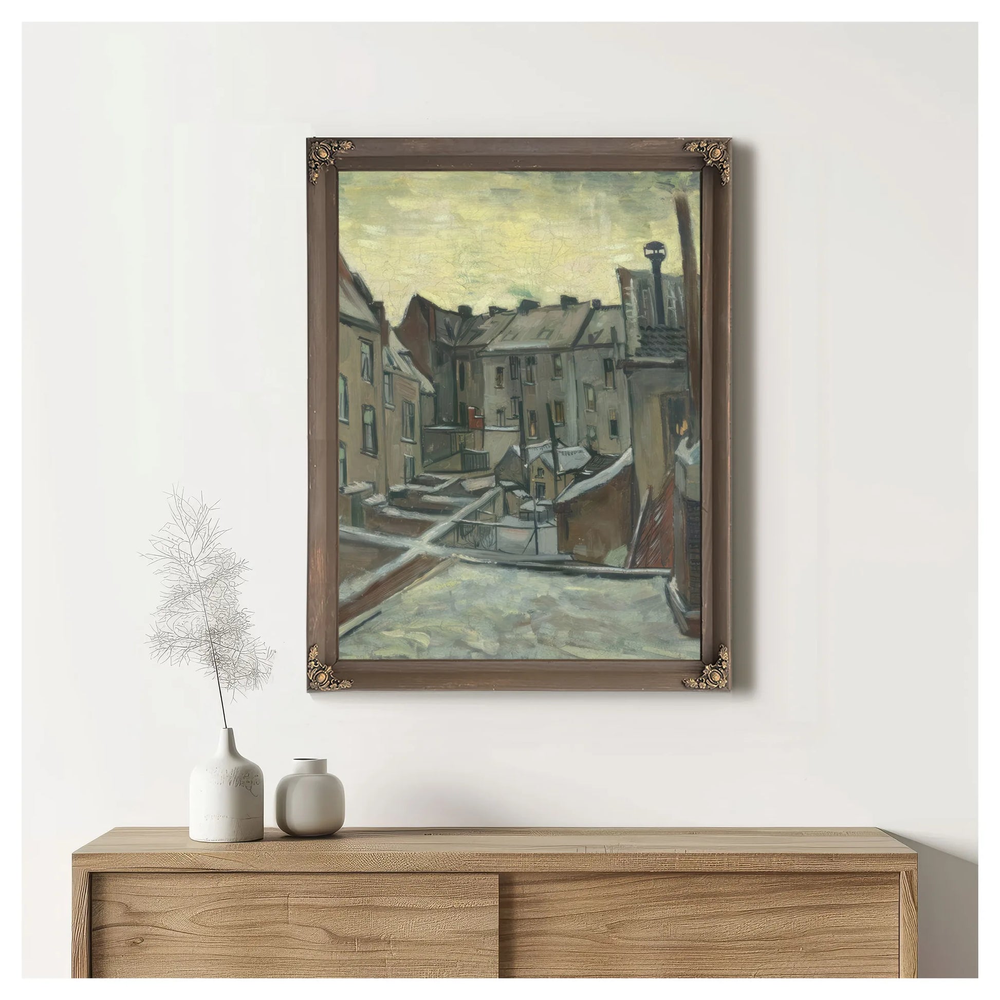 Houses Seen From The Back By Vincent Van Gogh Fine Art Print