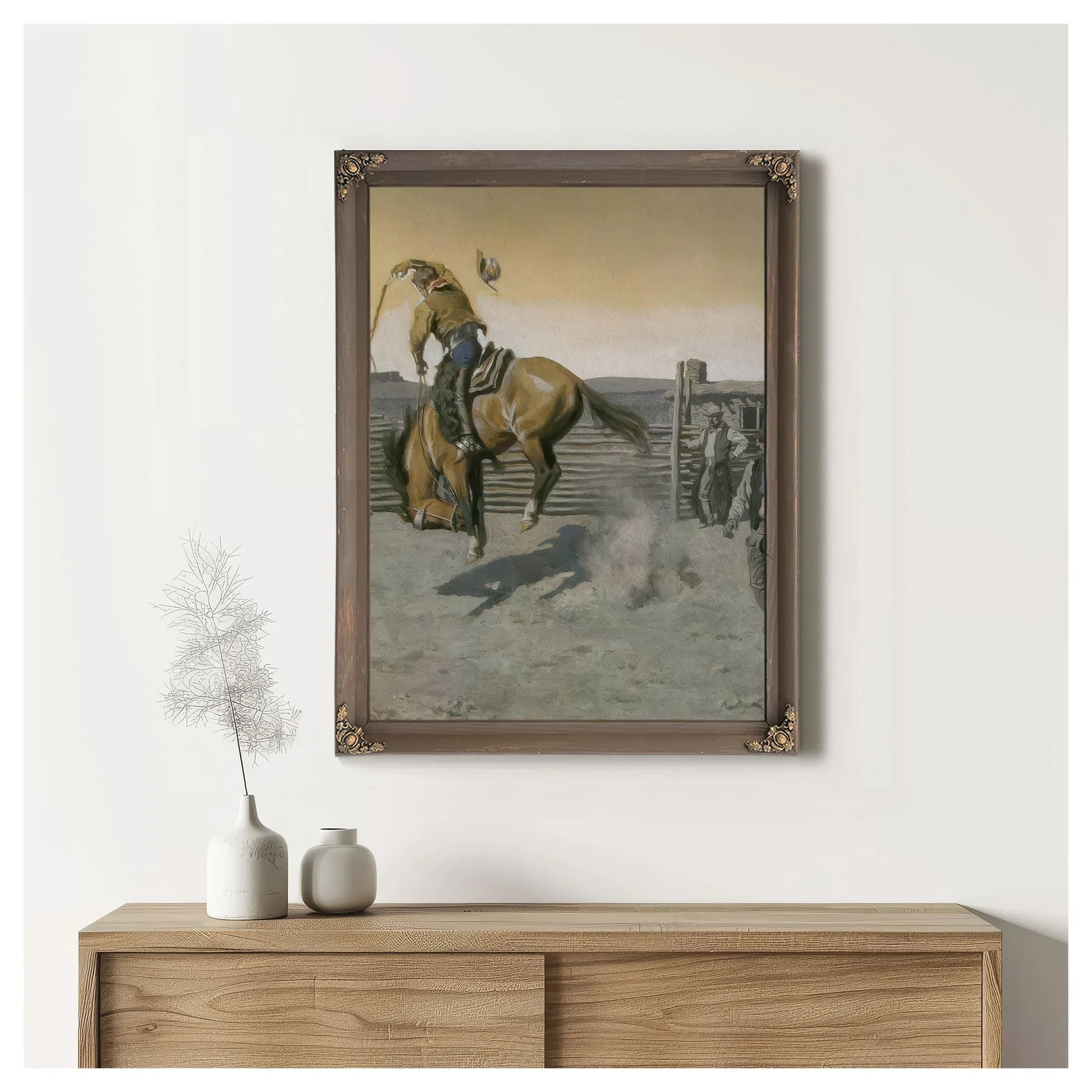 Stay With Him By Maynard Dixon Fine Art Print