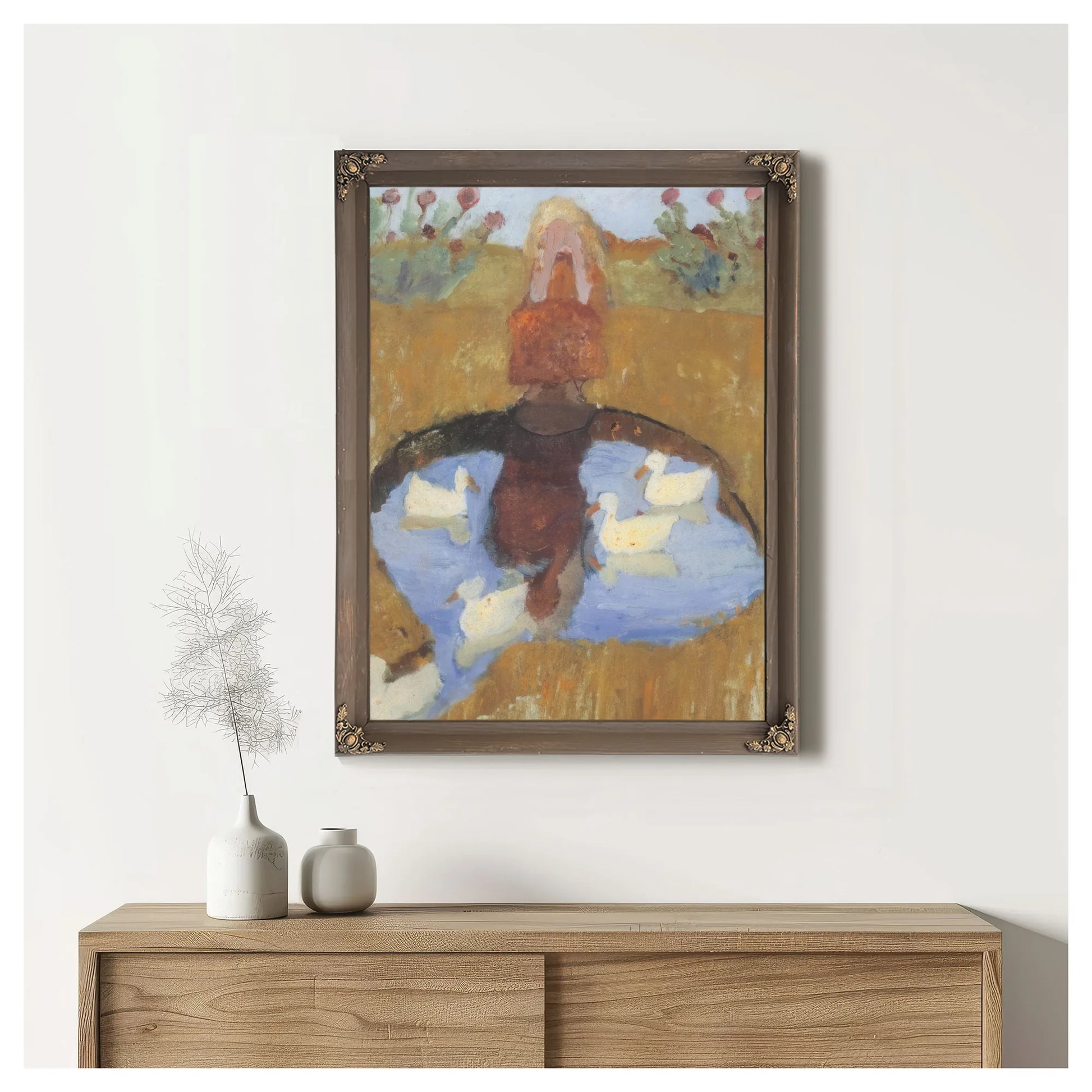 Girl At The Duck Pond By Paula Modersohn Becker Fine Art Print