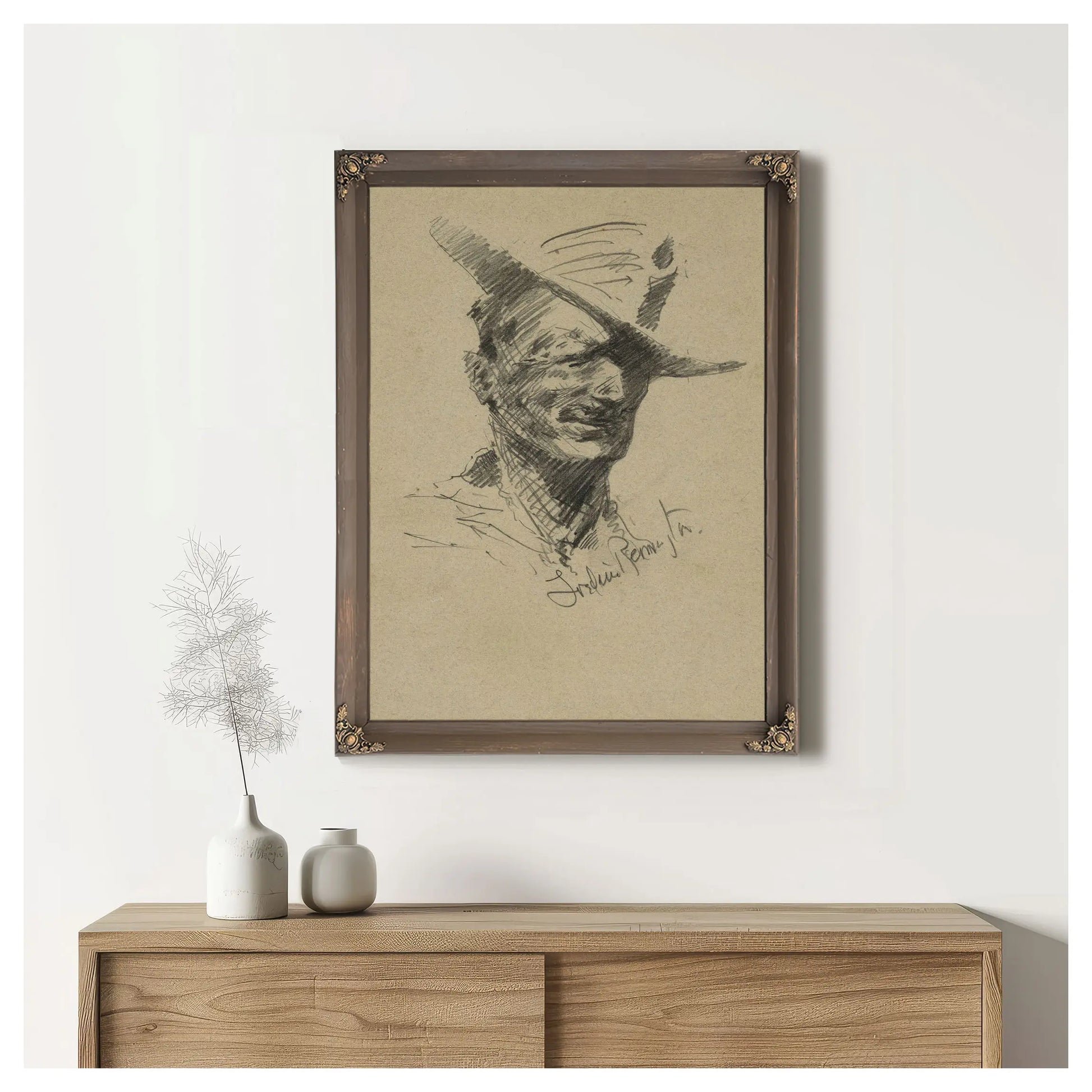 Self Portrait by Frederic Remington