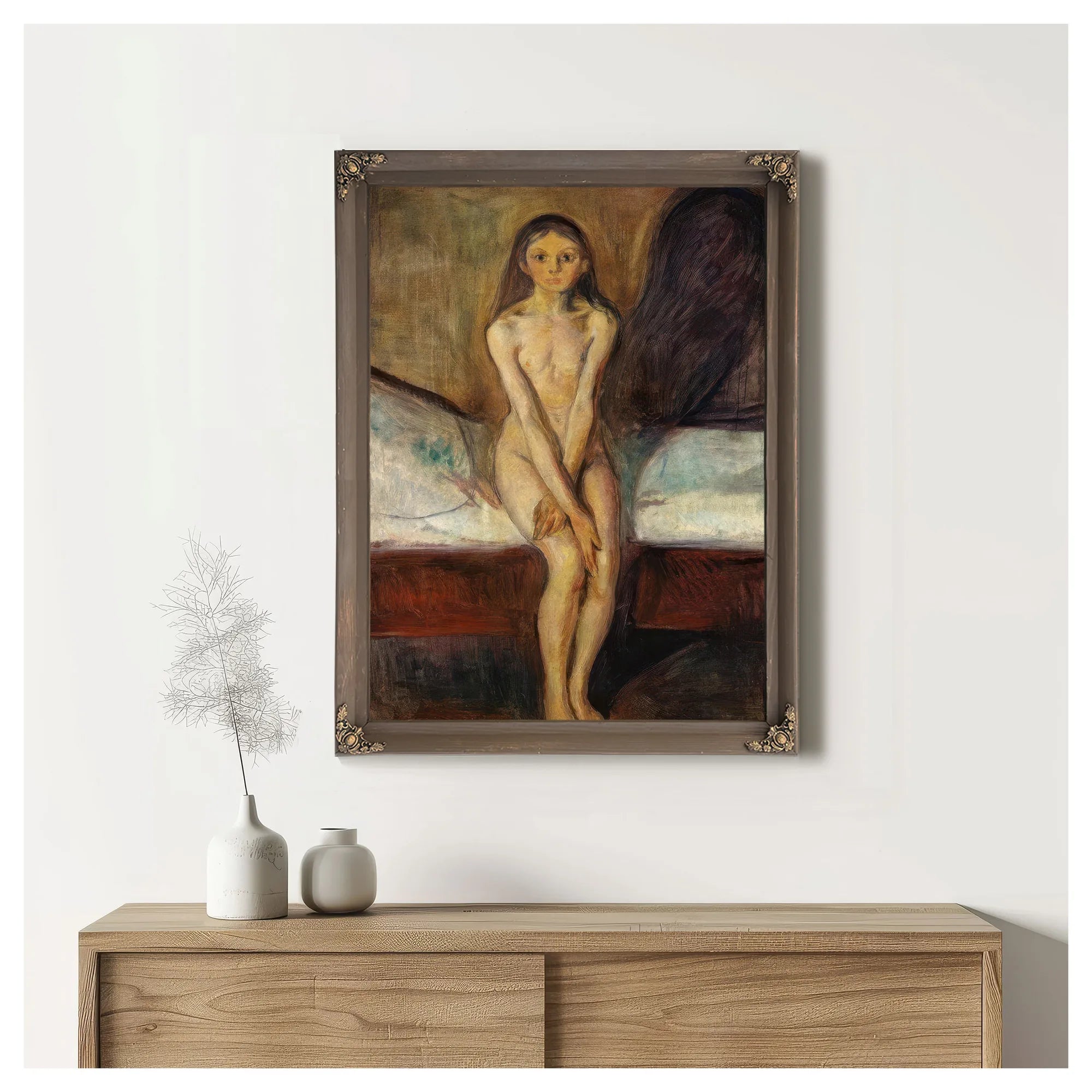 Puberty 1895 By Edvard Munch Fine Art Print