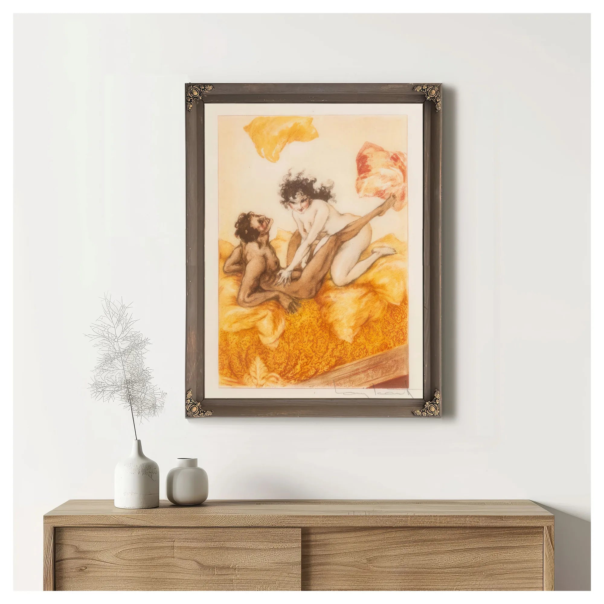 Le Sopha 1935 By Louis Icart Fine Art Print