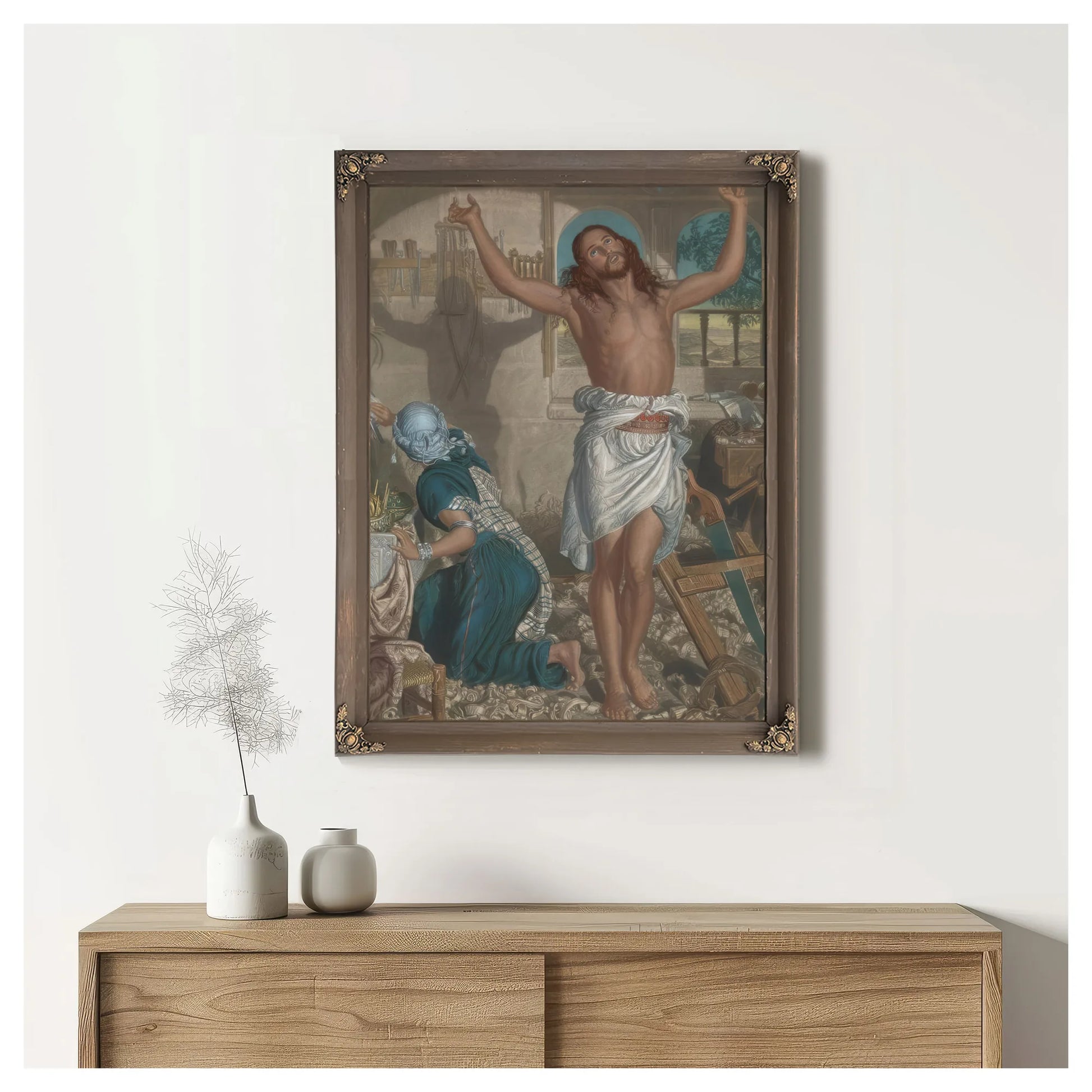 The Shadow Of Death Engraving By William Holman Hunt Fine Art Print