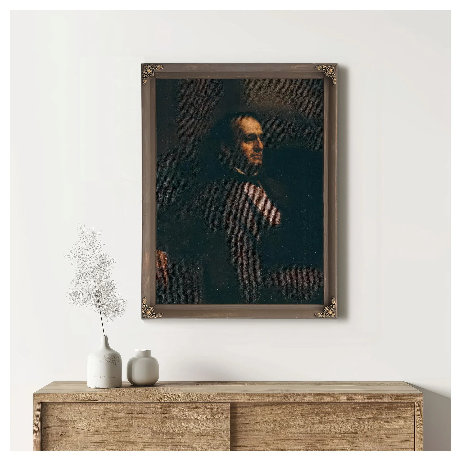 Joseph Warren Of Troy, New York By Eastman Johnson Fine Art Print