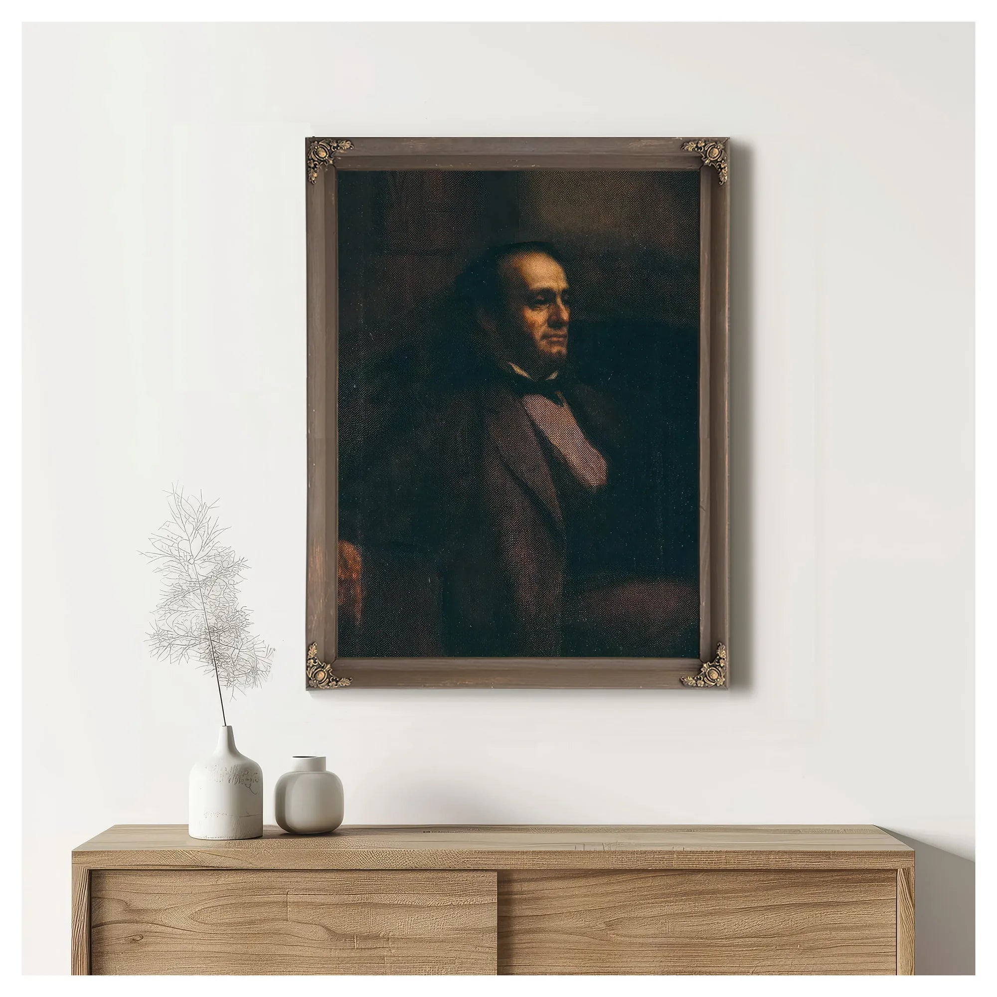 Joseph Warren Of Troy, New York By Eastman Johnson Fine Art Print