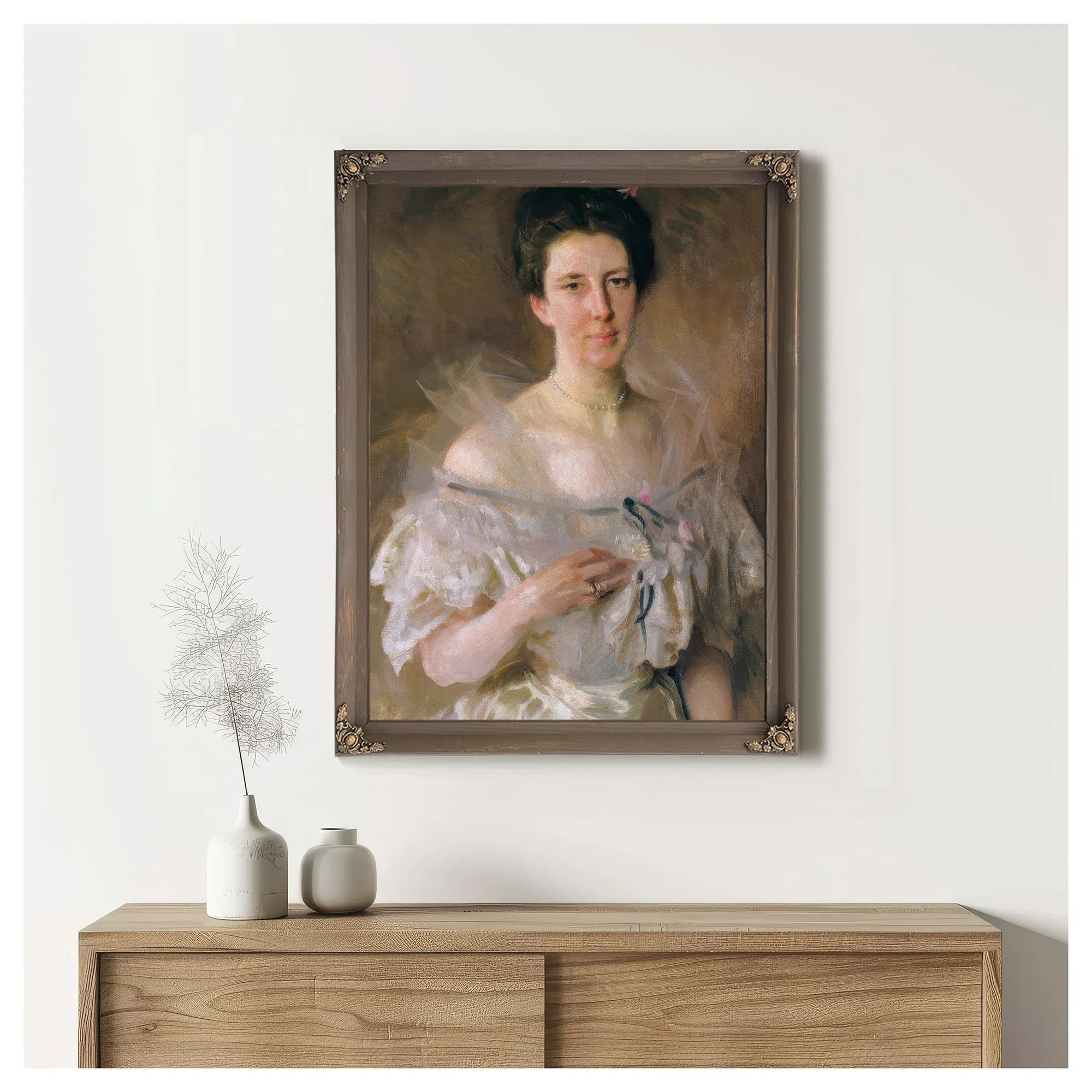 Mrs Gardiner Greene Hammond (Esther Fiske Hammond) By John Singer Sargent Fine Art Print
