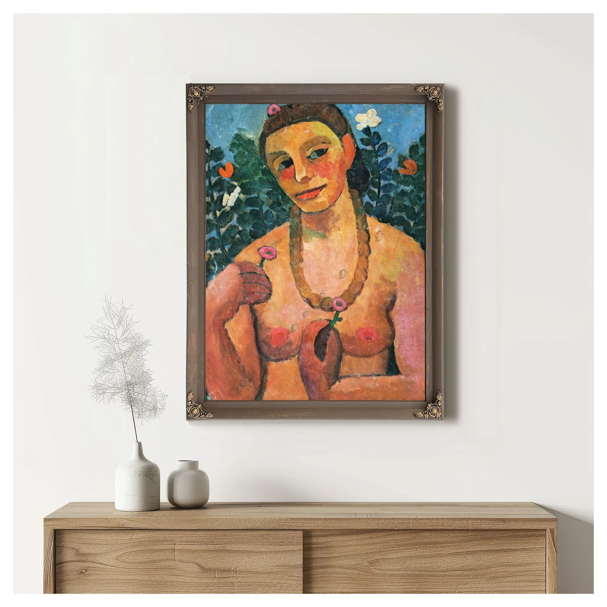 Self Portrait 1906 1906 By Paula Modersohn Becker Fine Art Print