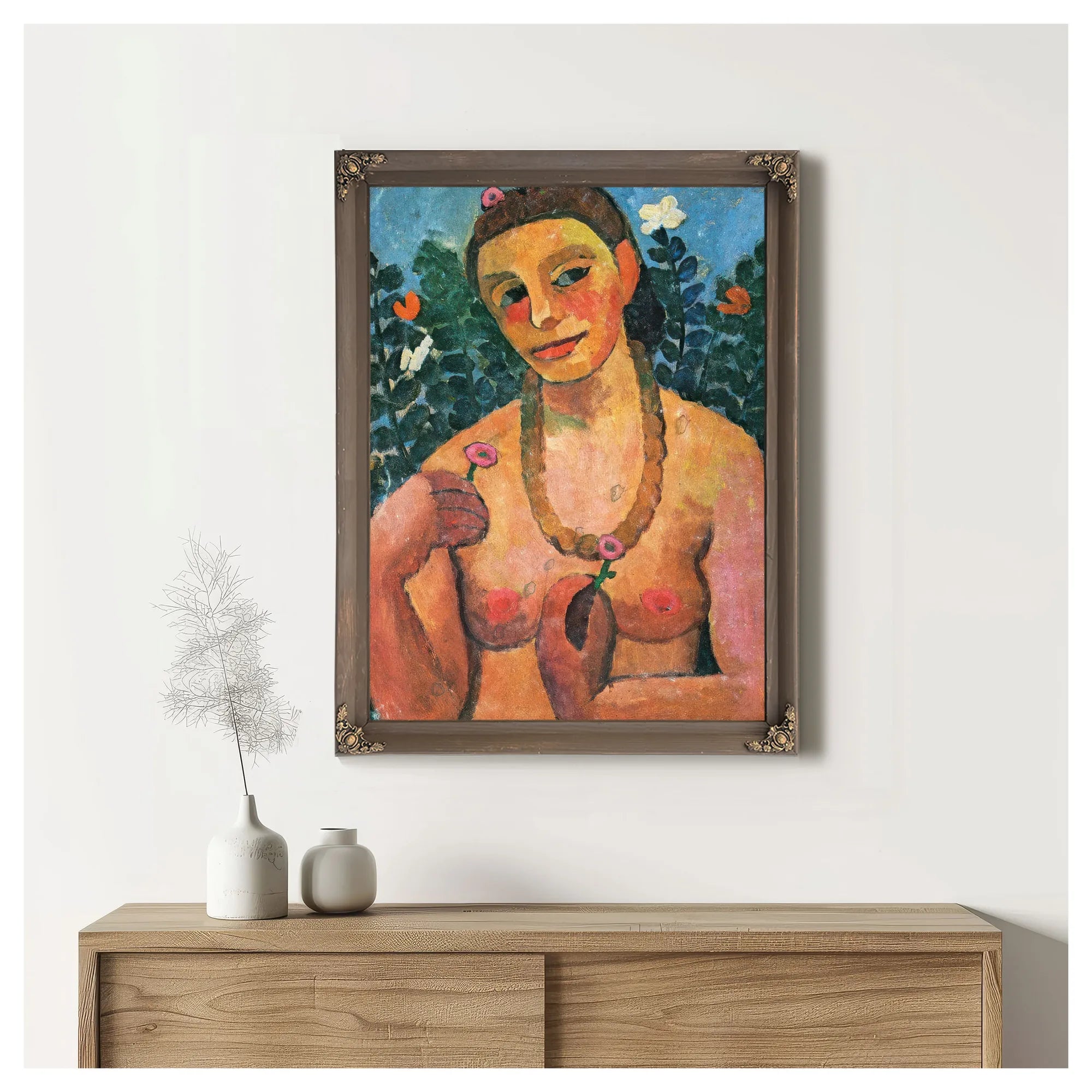 Self Portrait 1906 1906 By Paula Modersohn Becker Fine Art Print