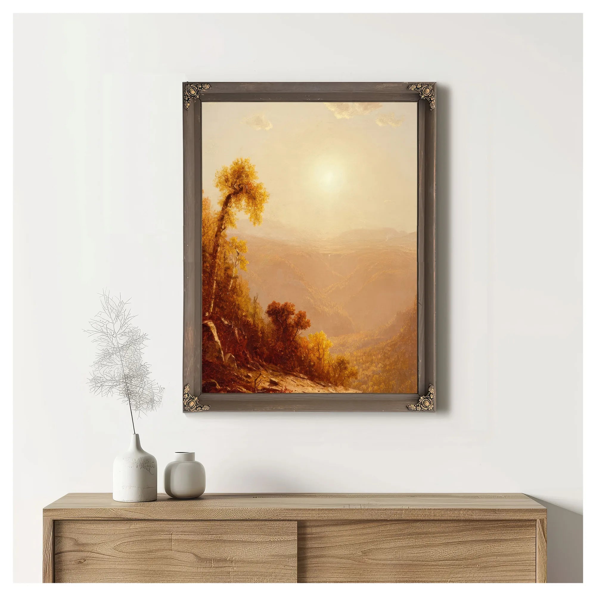 October In The Catskills By Sanford Robinson Gifford Fine Art Print