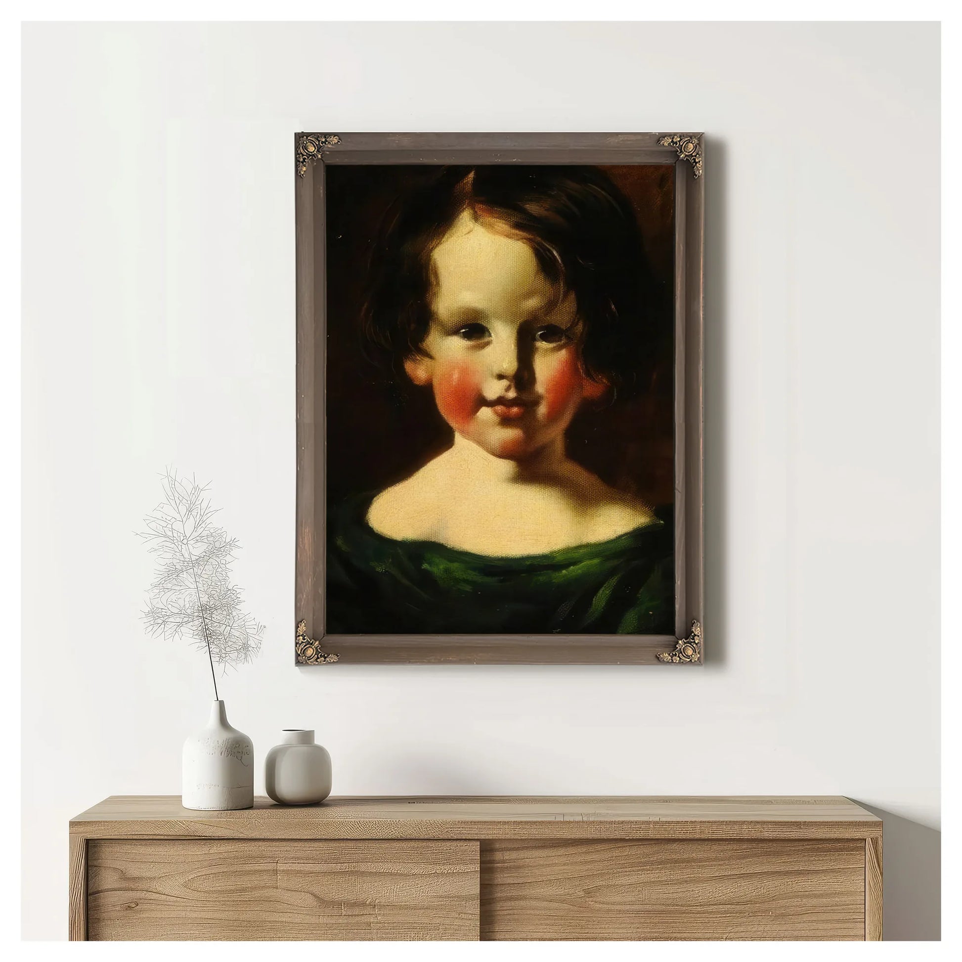 Head Of A Girl By William Etty Fine Art Print